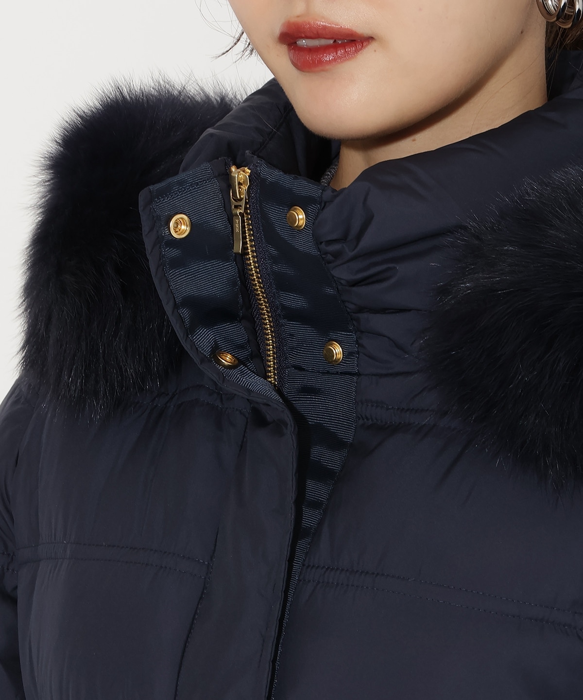 FOXファー付きミドルロングダウン