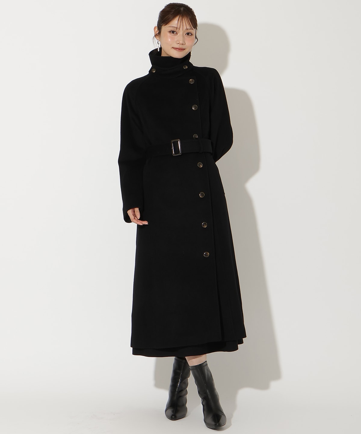 ウールビーバーロングコート