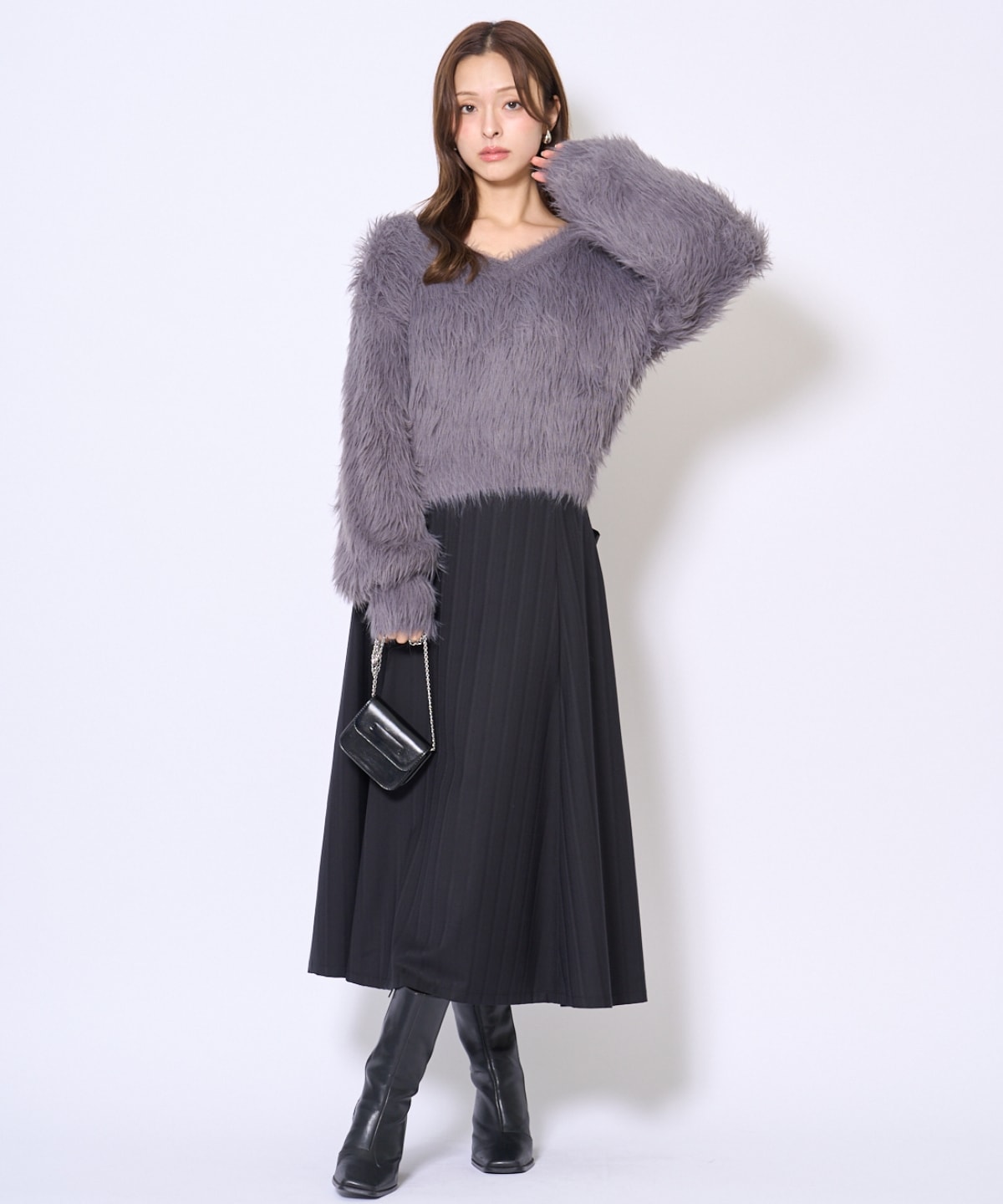 ロングフェザープルオーバー