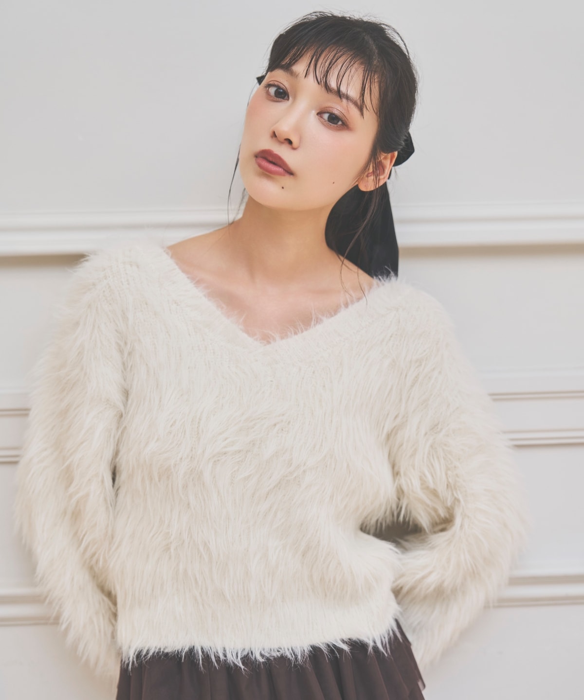 ロングフェザープルオーバー