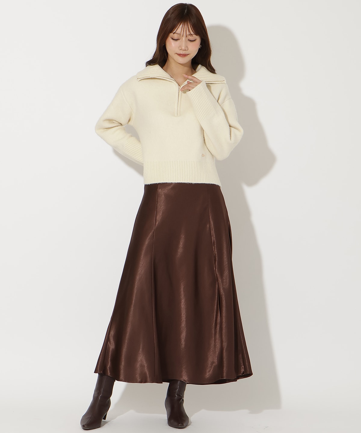 ZIPビッグカラープルオーバー