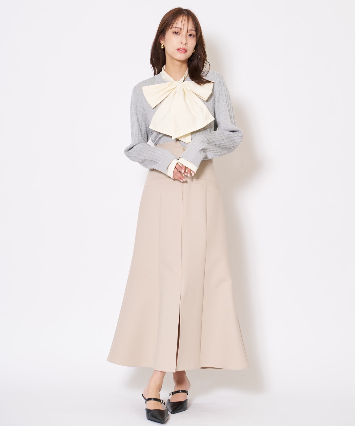 【先行予約受付中】フロントZIPマーメイドスカート