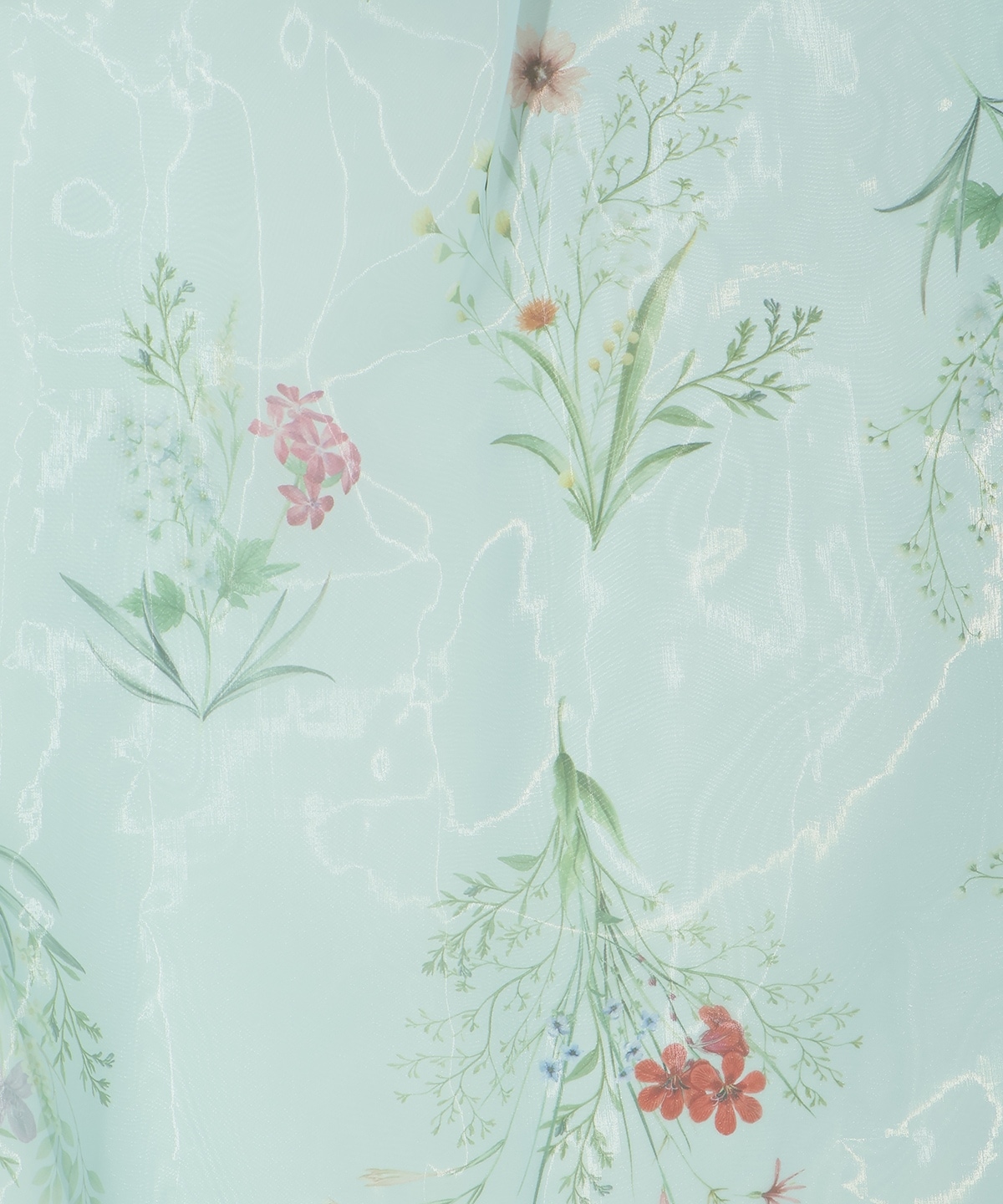 【先行予約受付中】フラワーオーガンジーフレアスカート