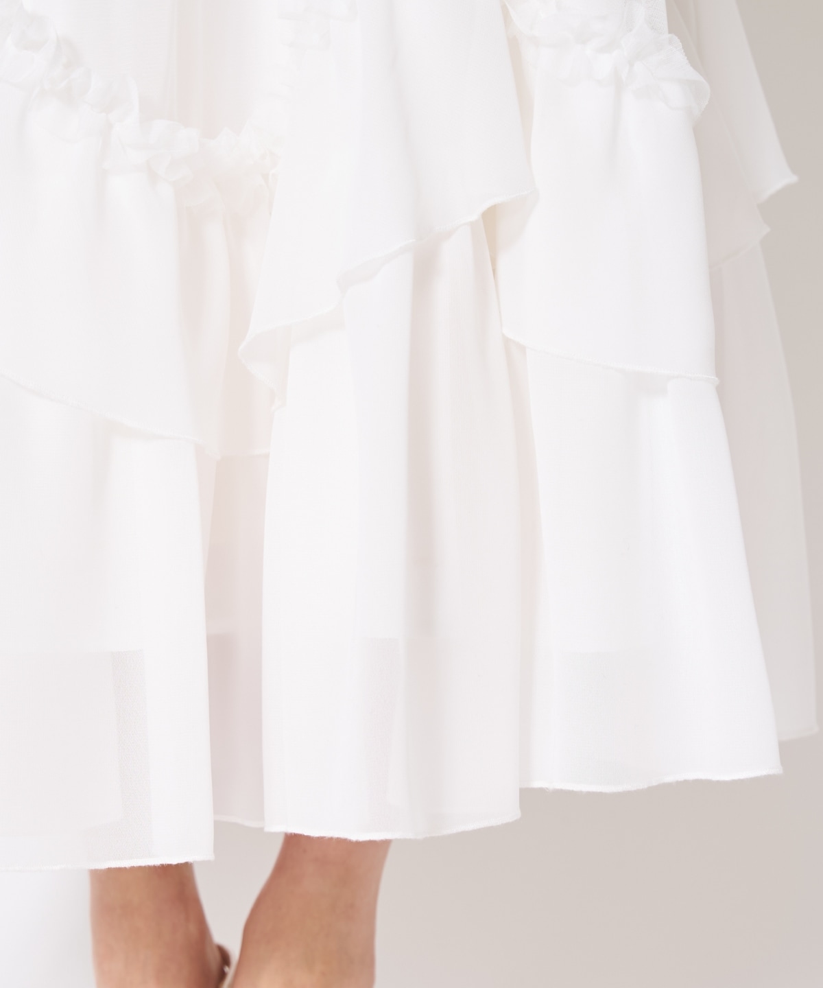 ティアードチュールスカート