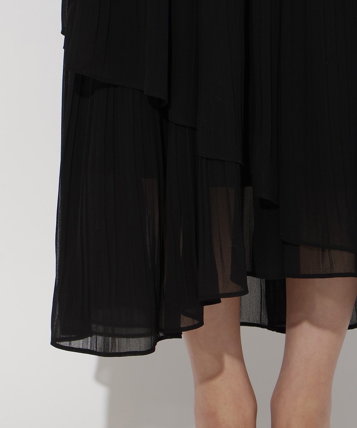 ティアードプリーツスカート