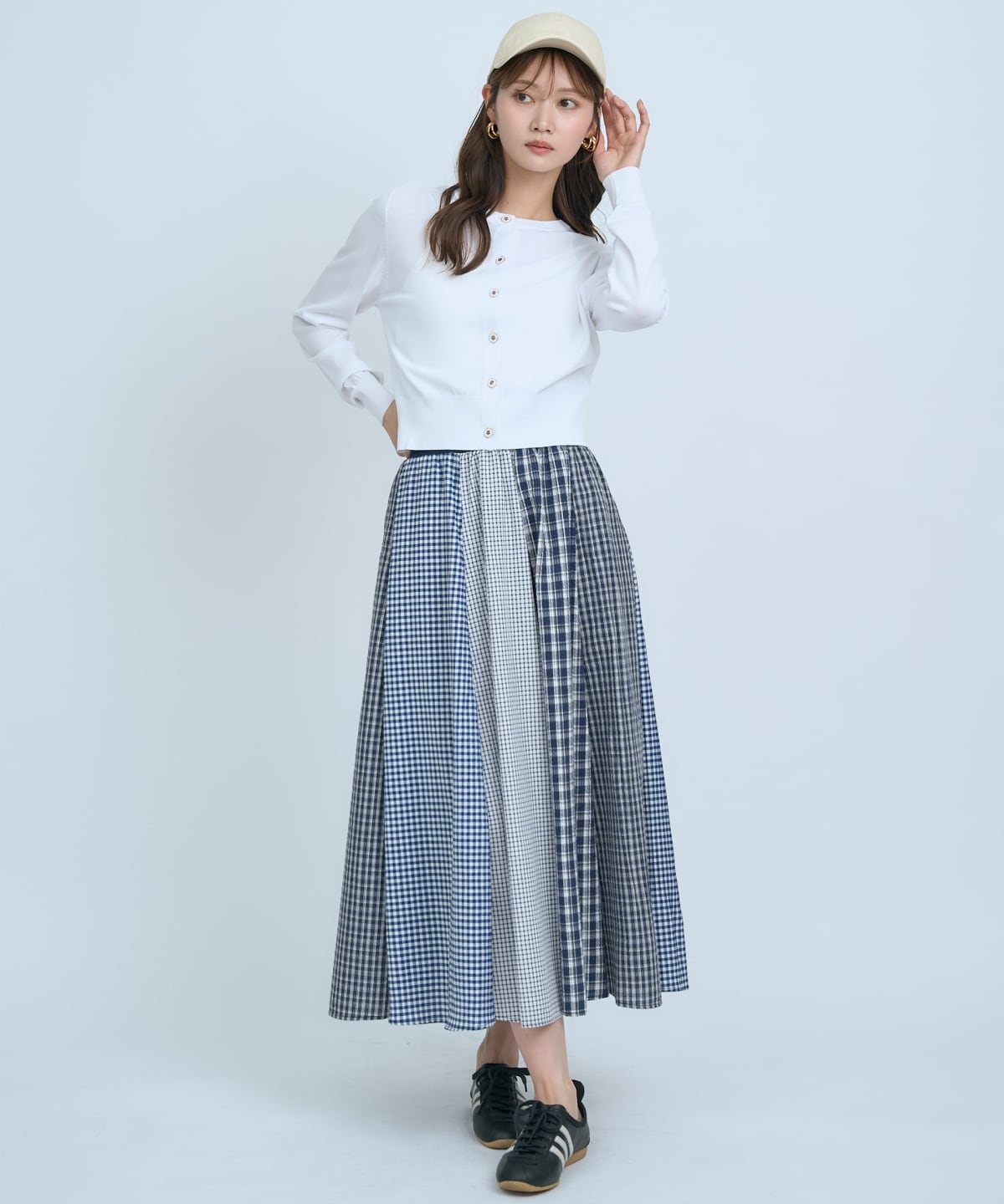 サッカーギンガム組み合わせスカート