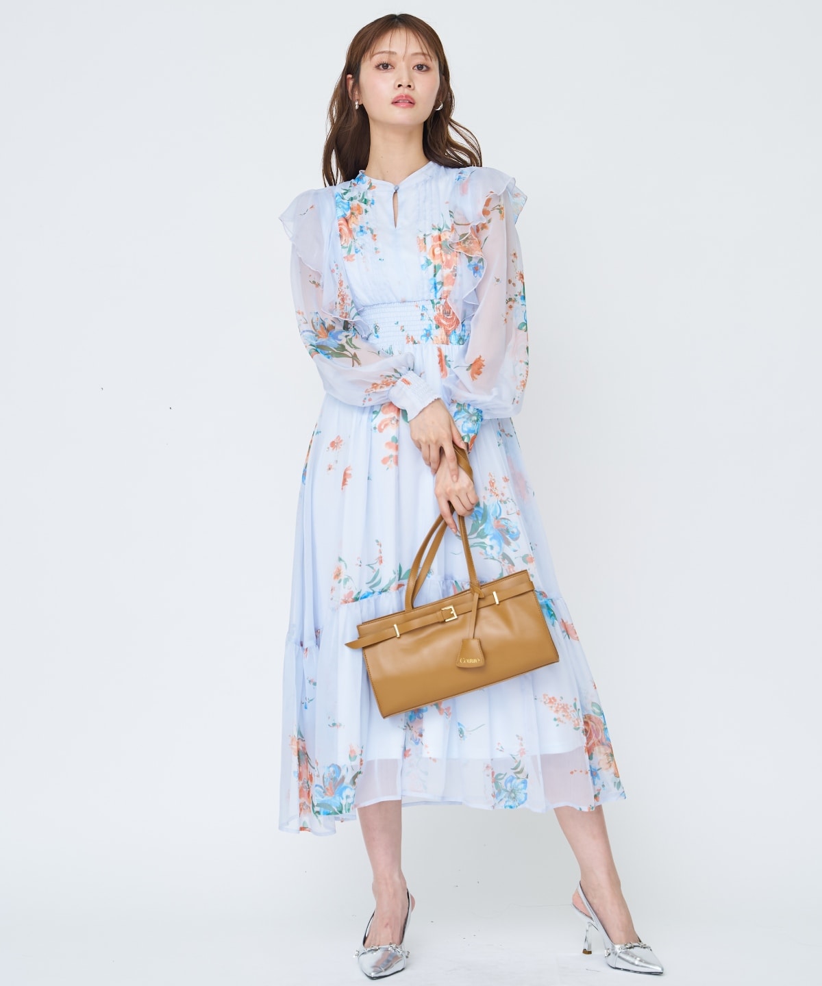 【先行予約受付中】フラワープリントタックワンピース