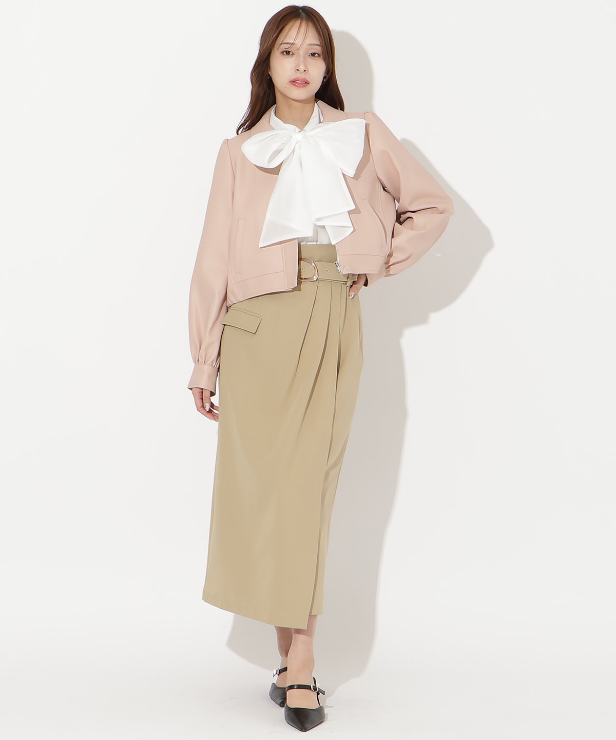 【先行予約受付中】フェイクレザーブルゾン