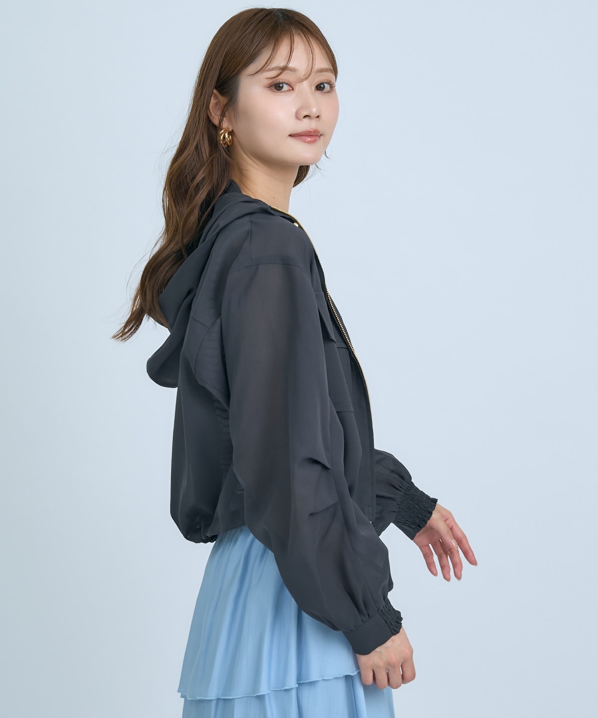 【先行予約受付中】シアーフーディーブルゾン