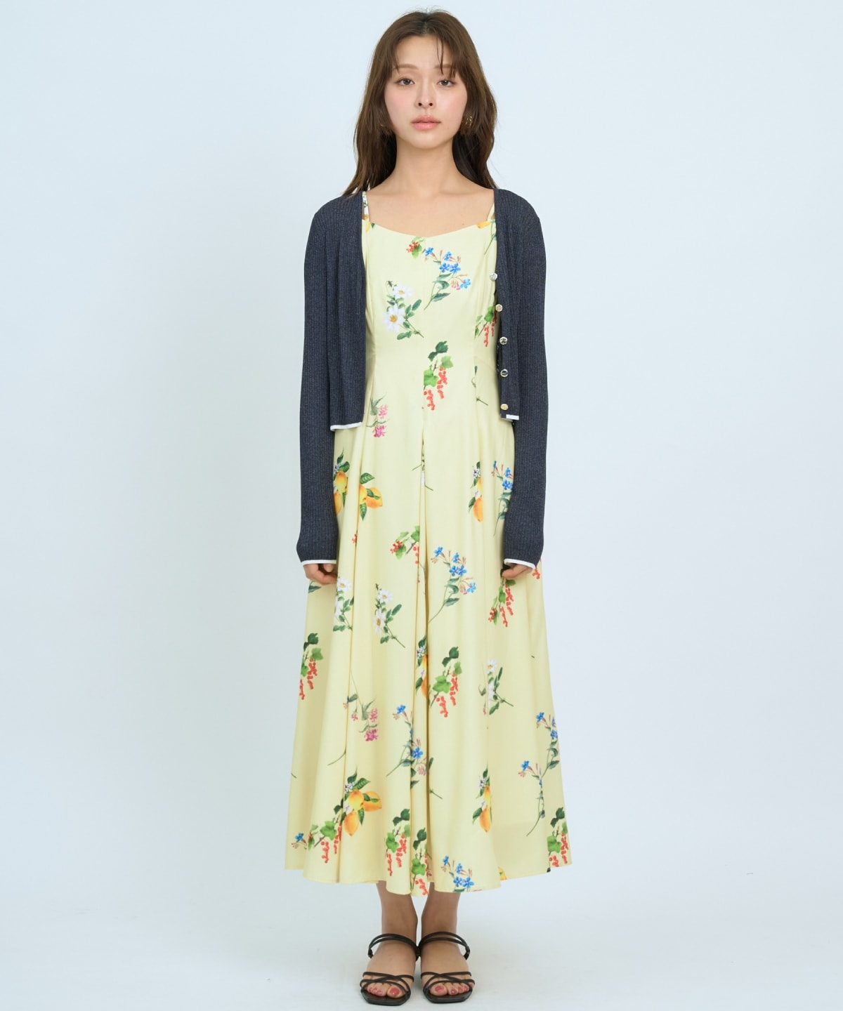 【5/14(木)一部店舗先行発売】シアーリブクロップドニットカーディガン