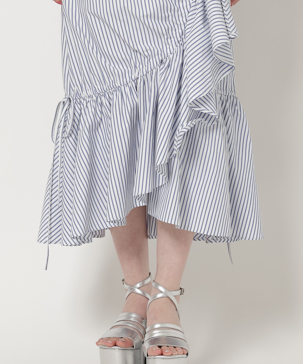 ストライプシャーリングスカート