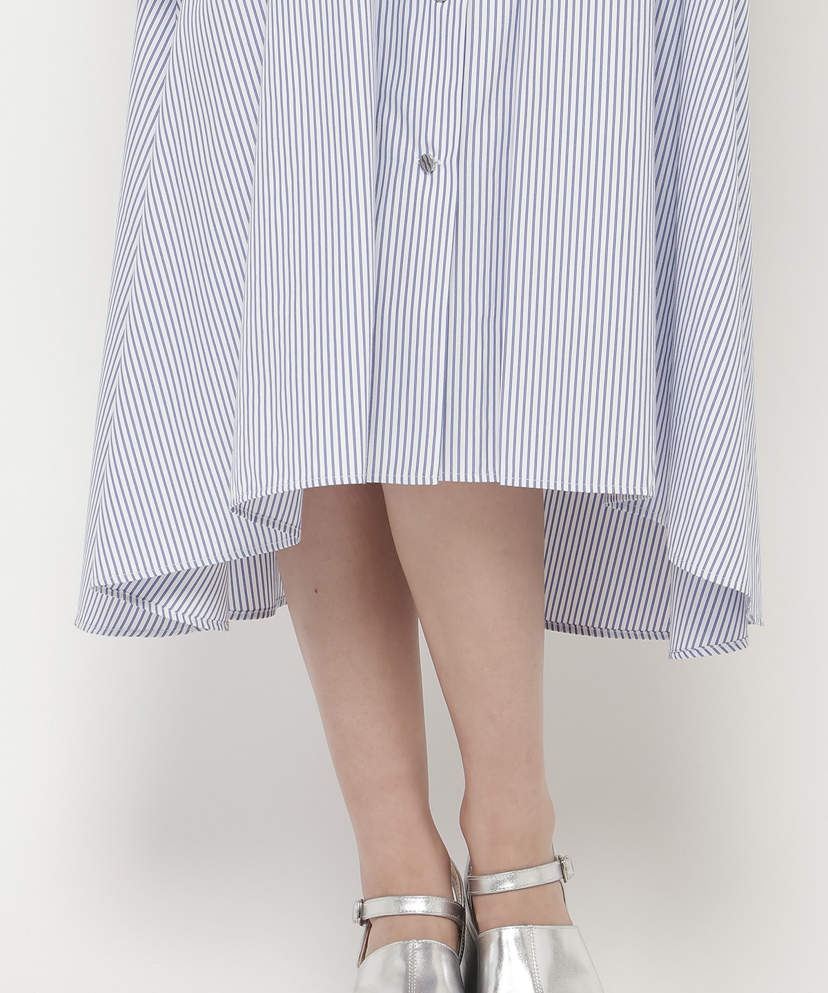 ケープフレアストライプワンピース