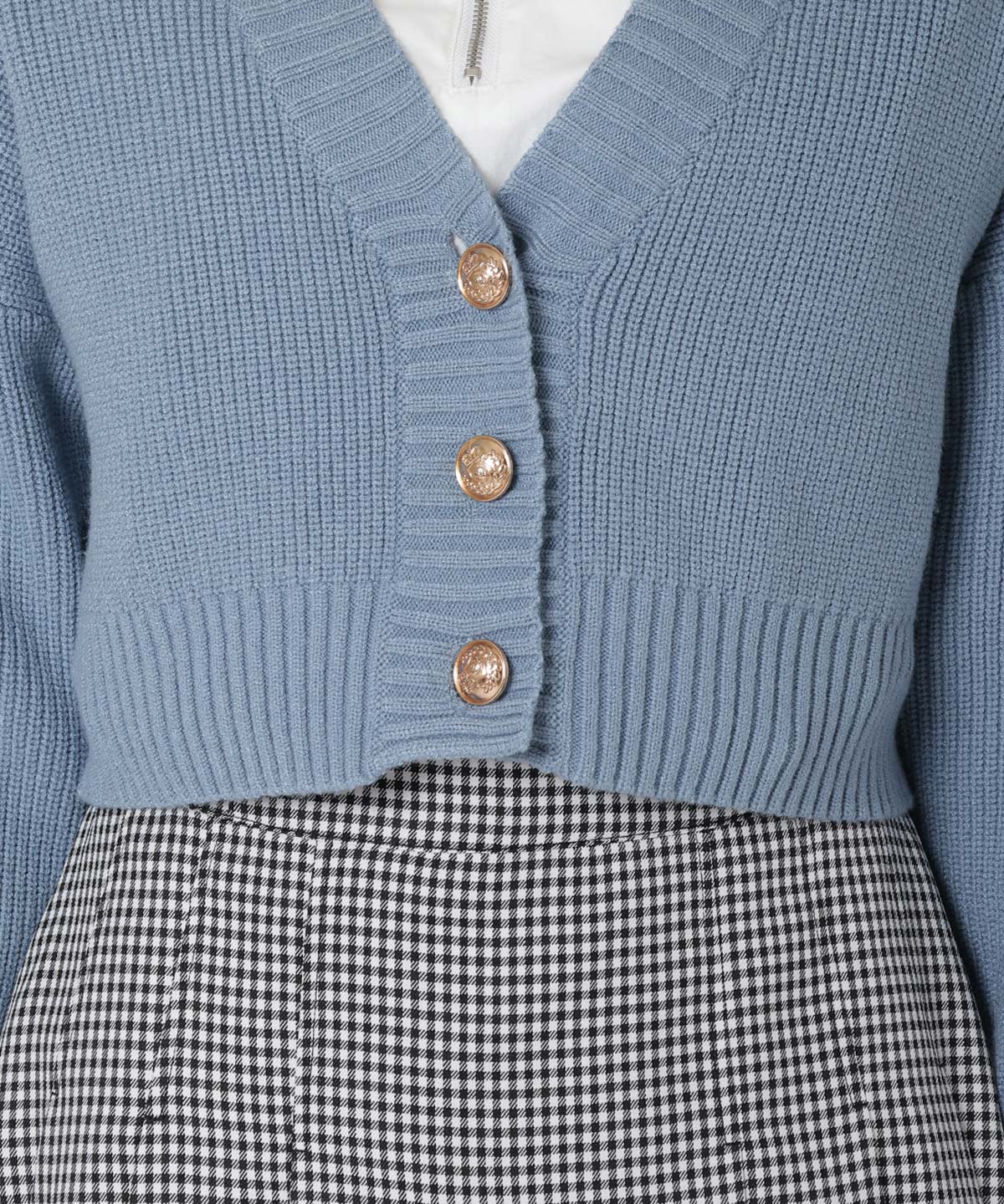 カラーカーディガン