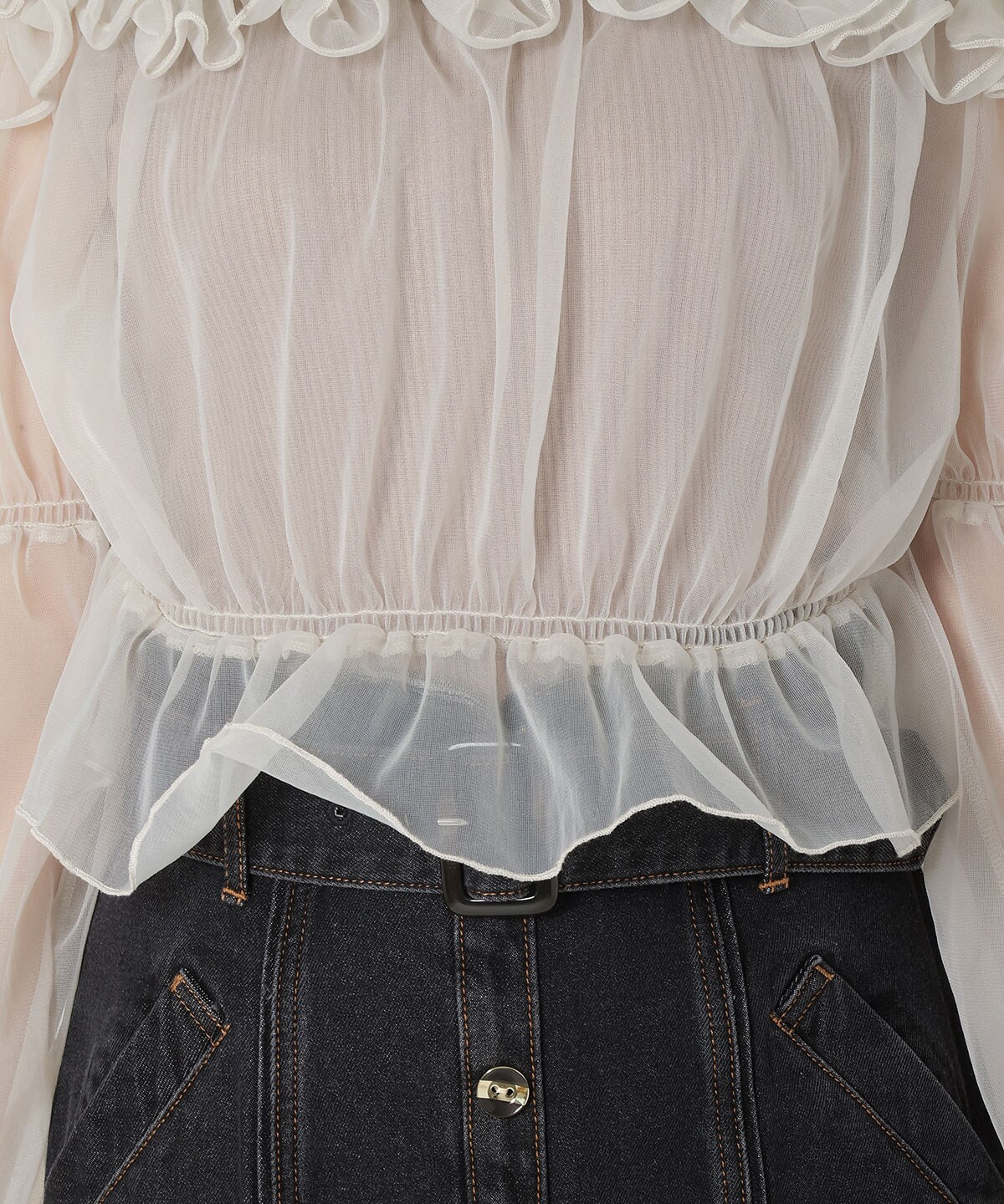 チュールドッキングニット