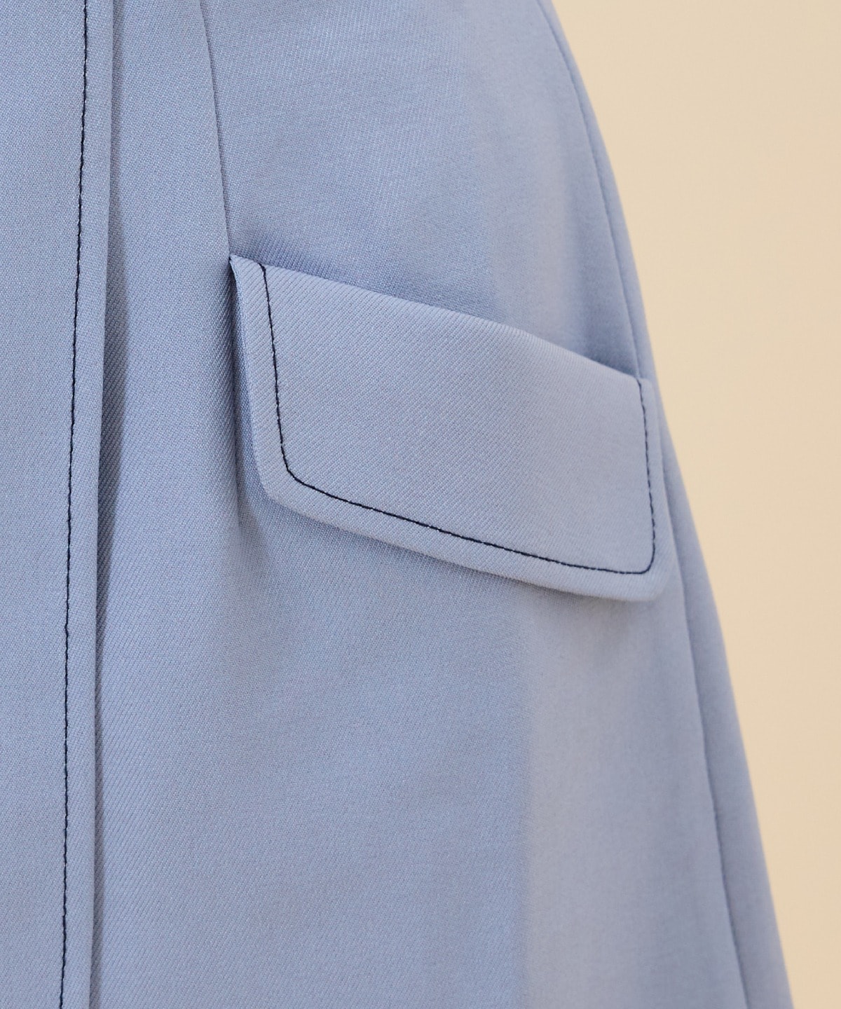 【セットアップ可能】ベルティッドウーリッシュミニスカート