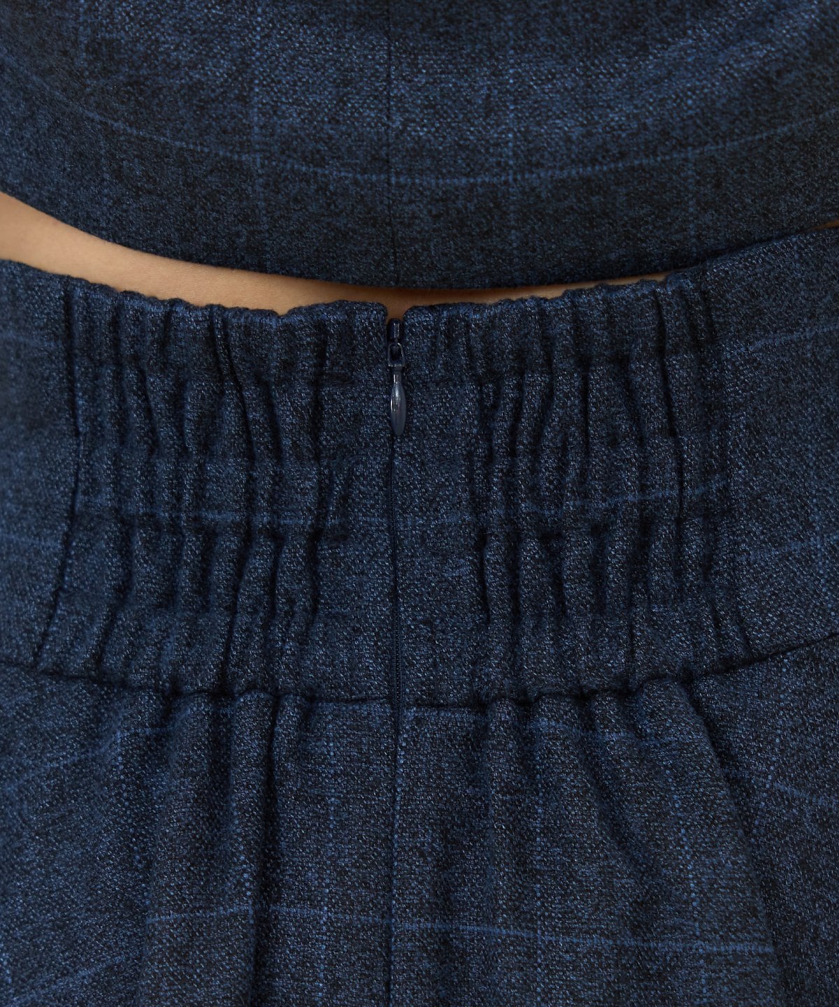 【セットアップ可能】チェックフレアミニスカート