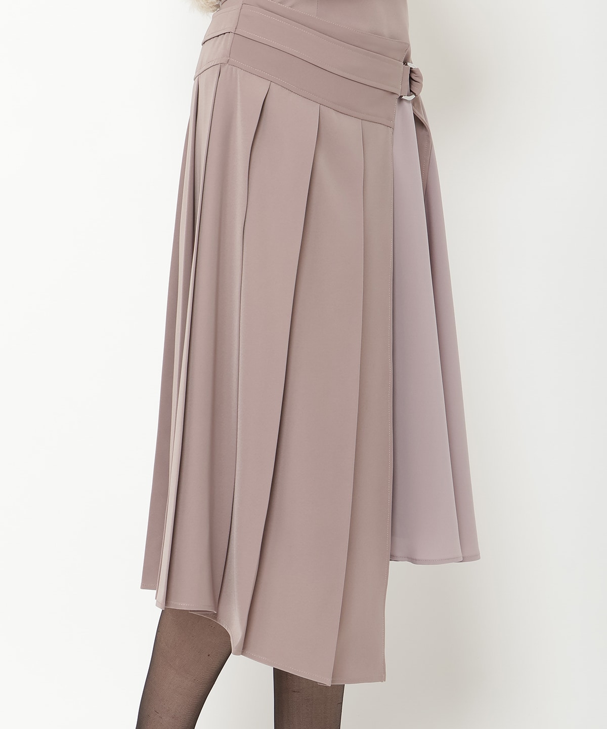 コンビネーションアシメプリーツスカート