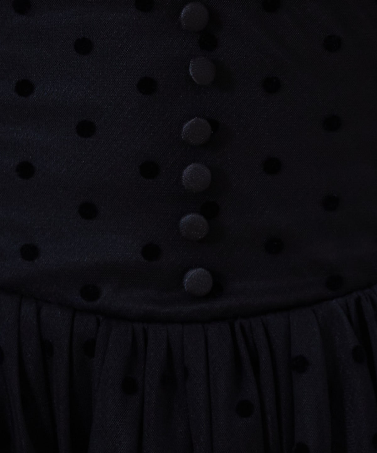 ドットチュールフレアスカート