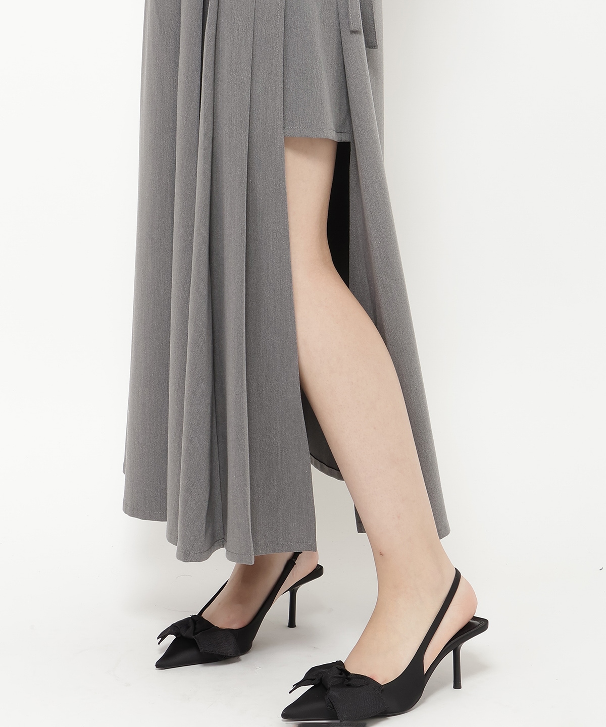 アシメソフトプリーツスカート