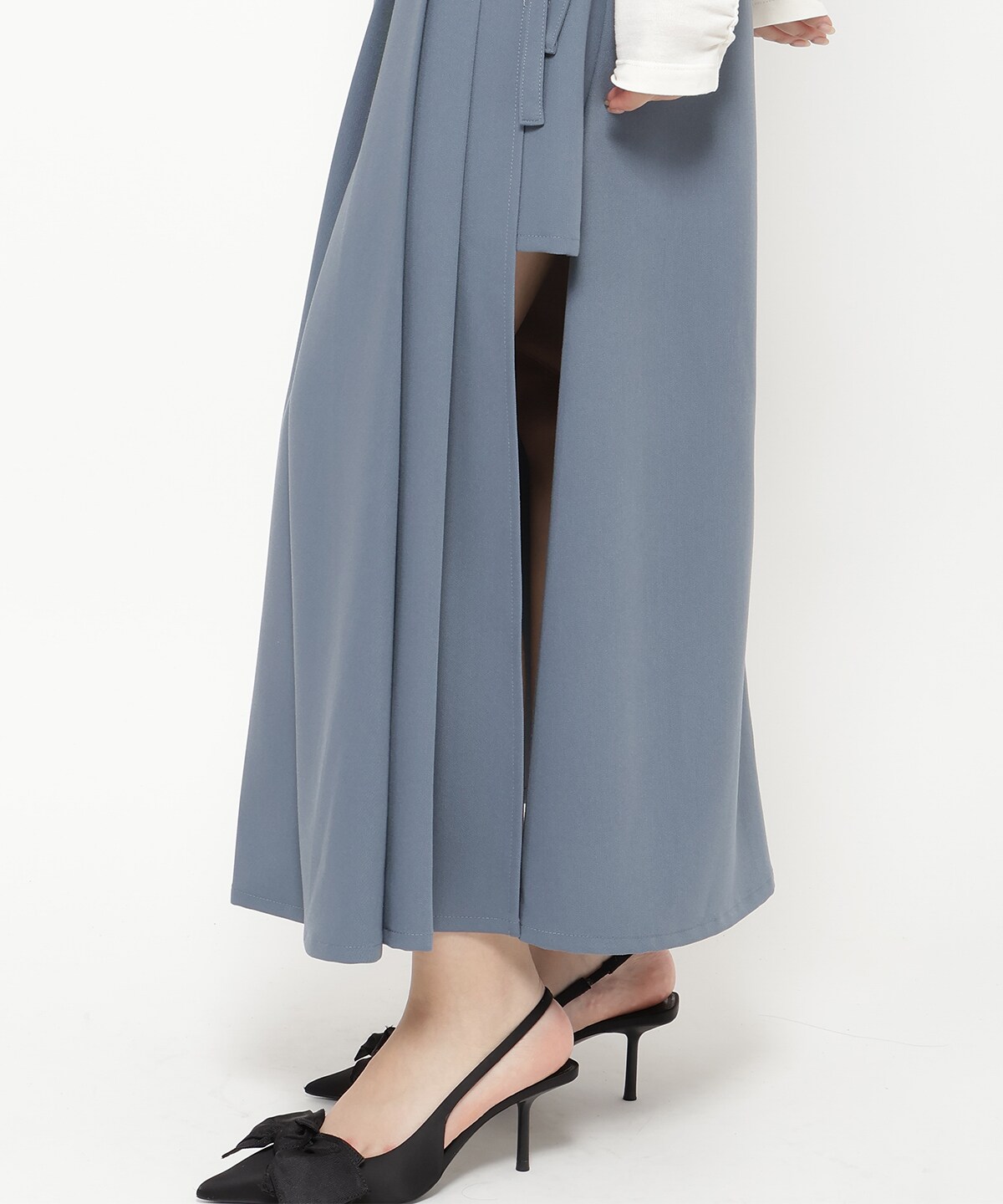 アシメソフトプリーツスカート