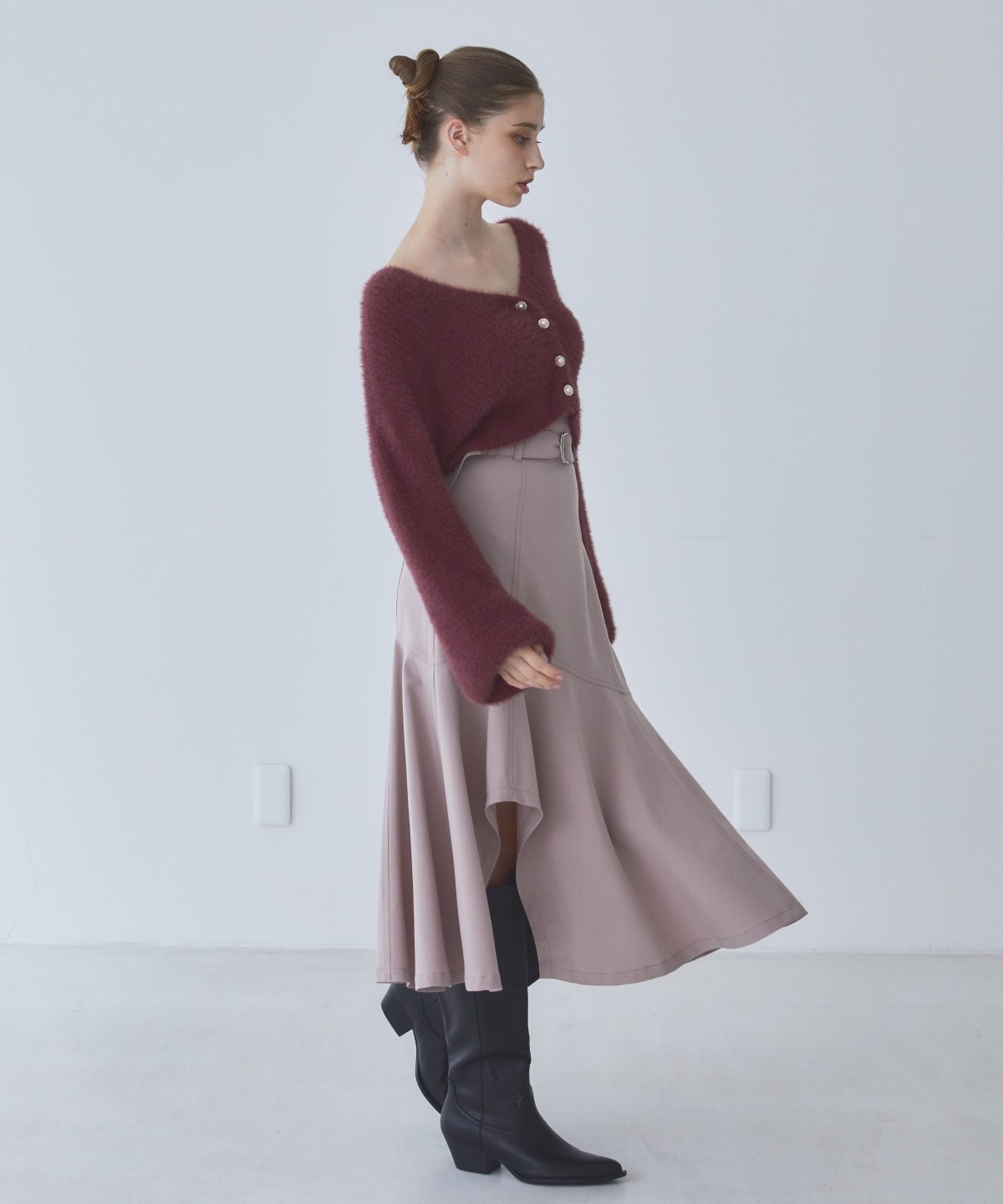 アシメフレアスカート