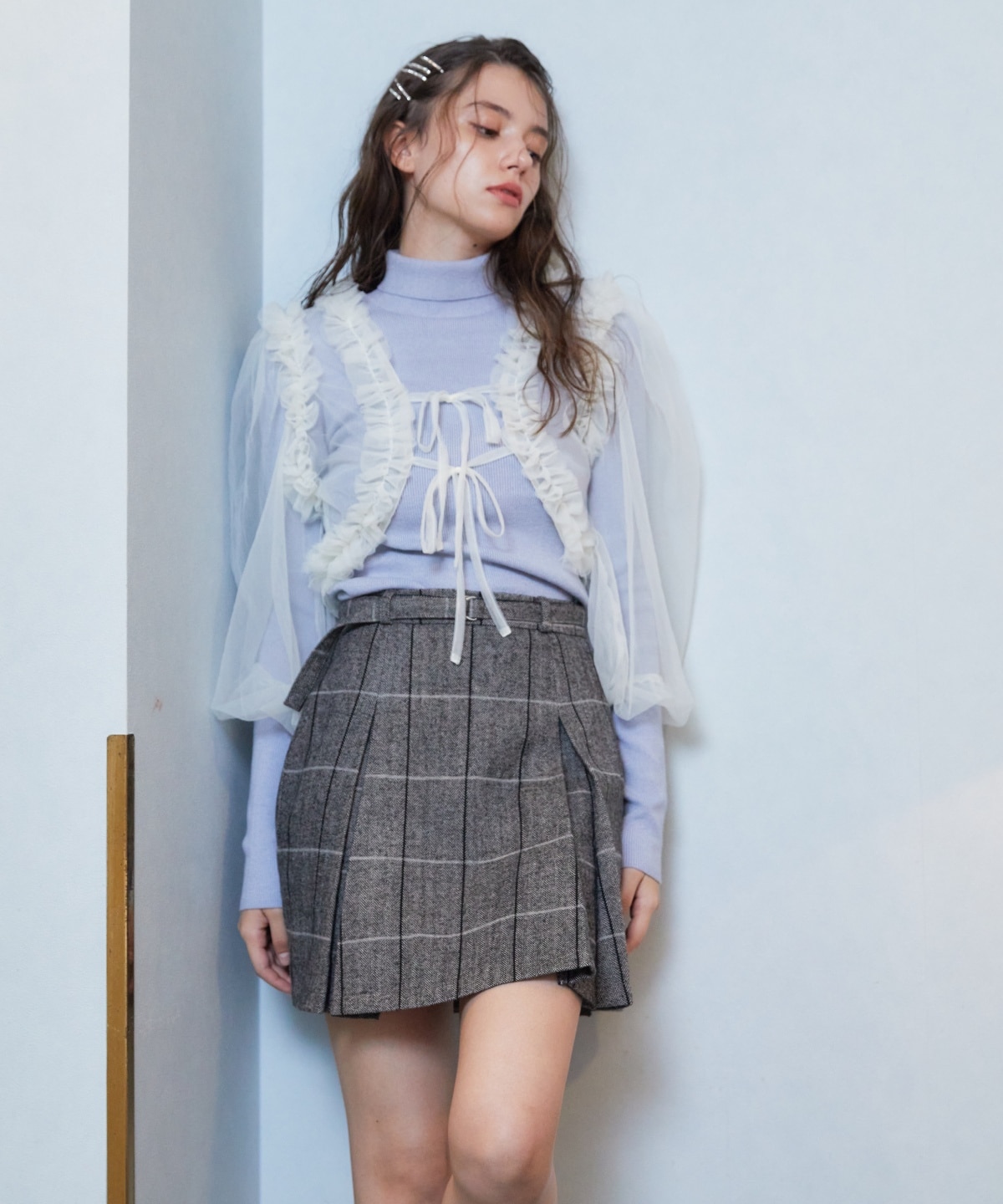 チュールボレロニット＆プルオーバーセット