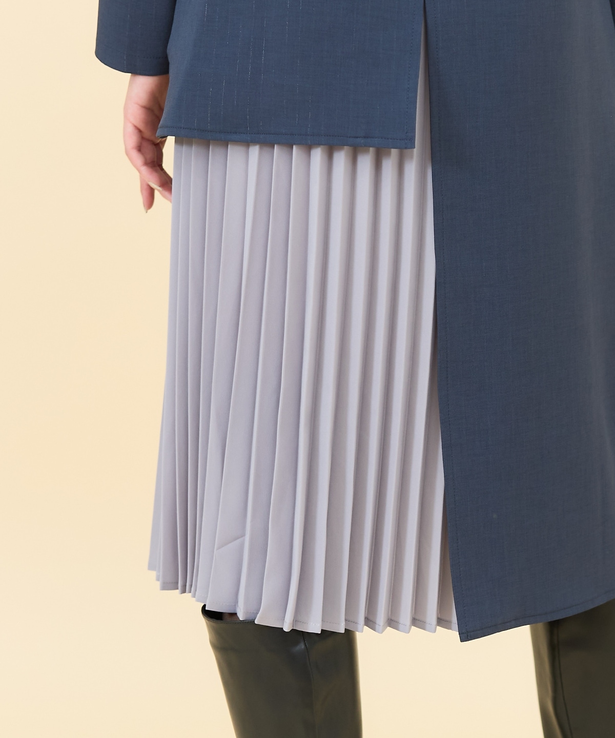 アシメデザインセーラープリーツワンピース