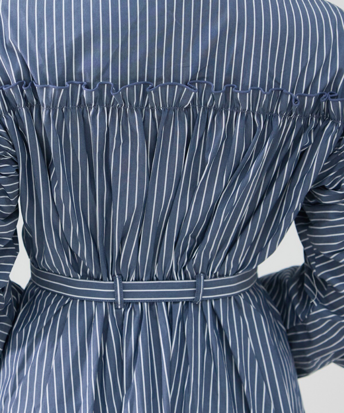 フリルシャツワンピース