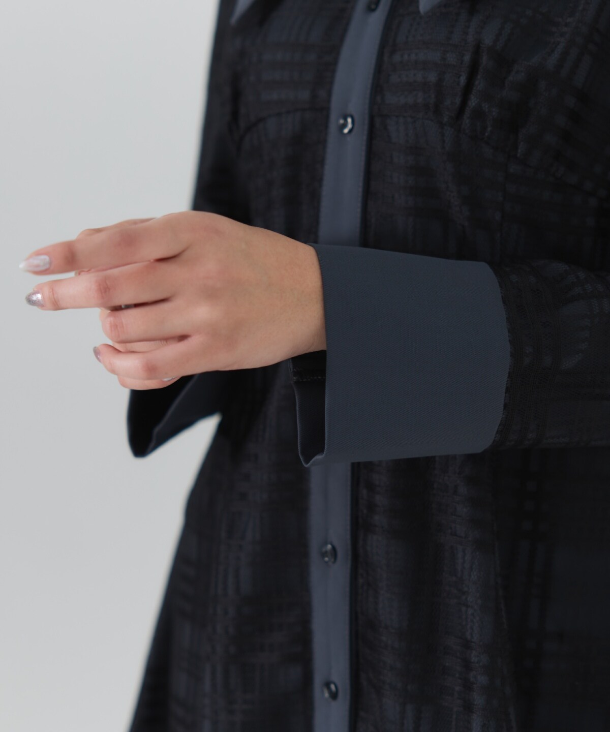 ビッグカラーレースミニワンピース