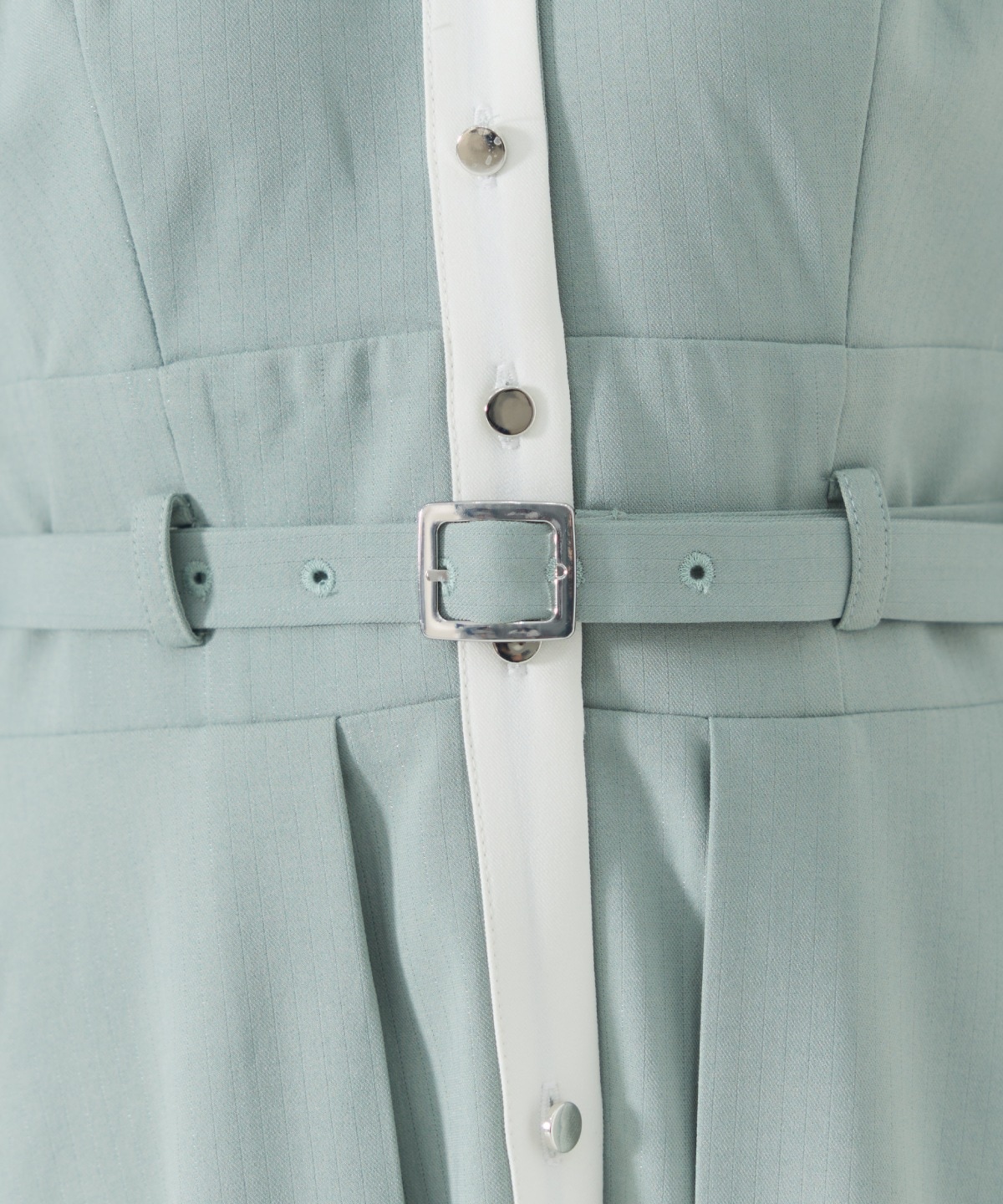 バイカラースキッパーシャツワンピース