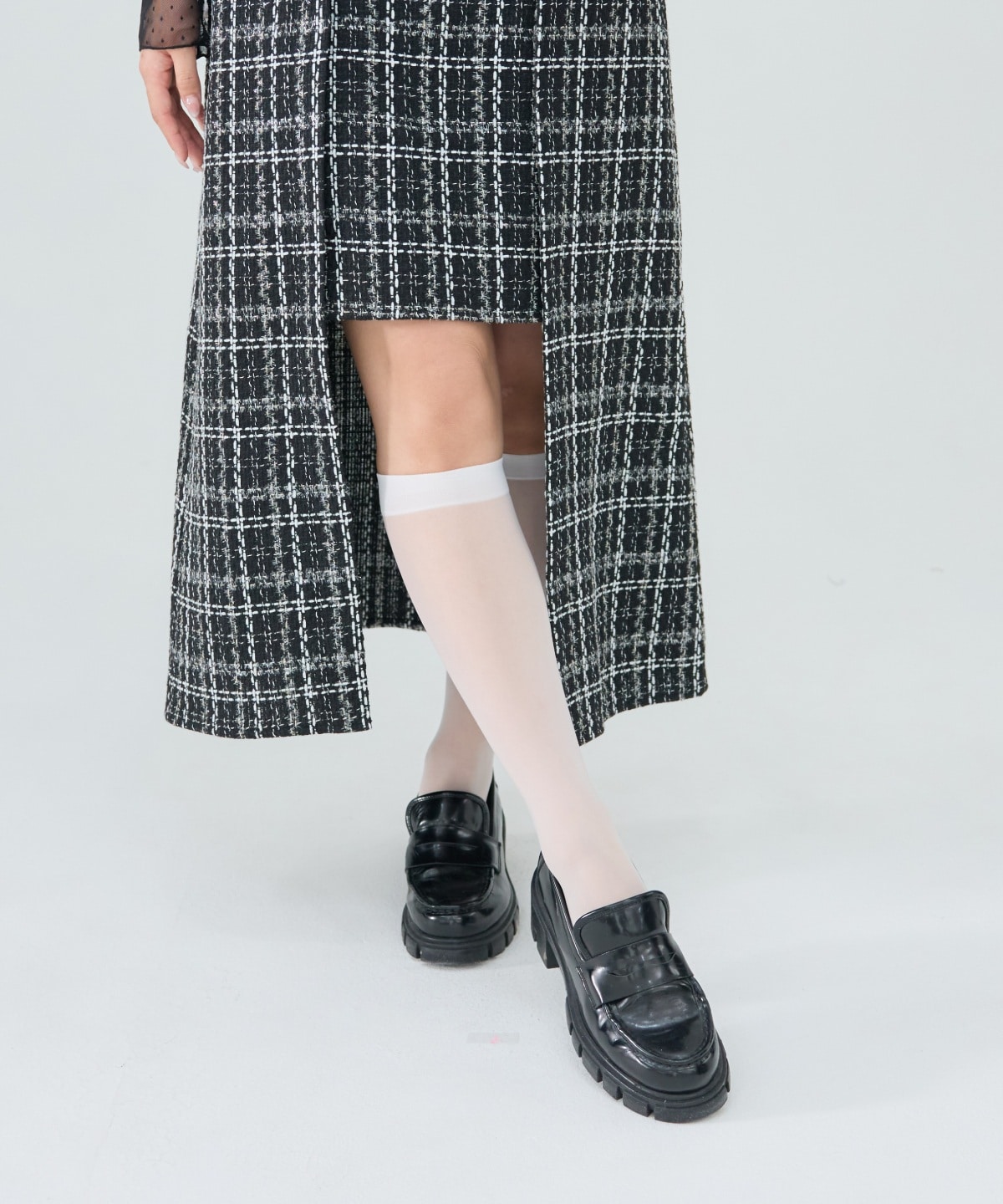 ツイードデザインジャンパースカート