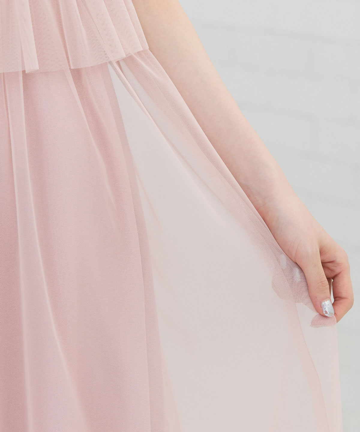 REDYAZEL シャーリングショルダーミニワンピース➕リボンチュールブラウス REDYAZEL シャーリングショルダーミニワンピース➕リボン