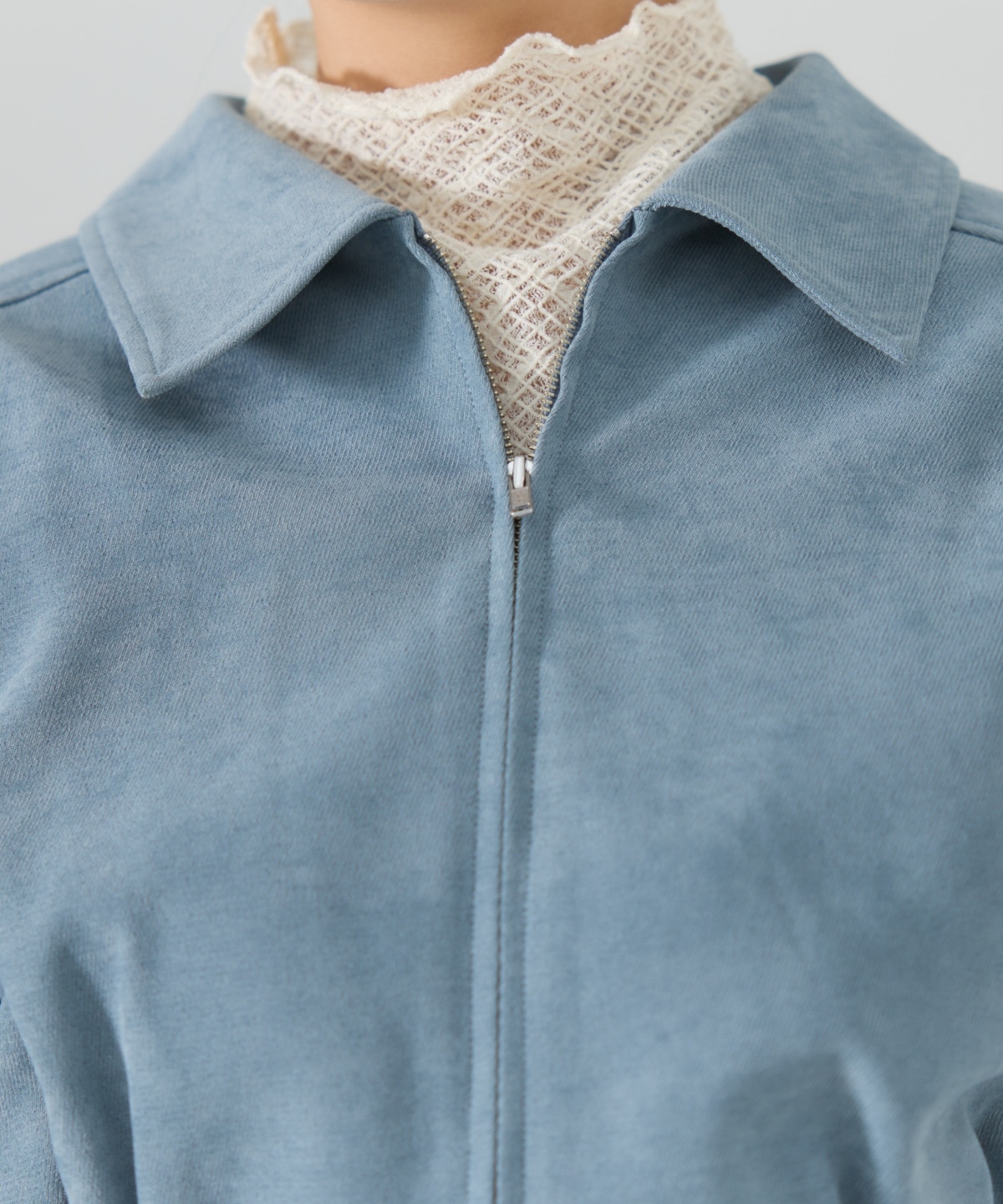 【セットアップ可能】フロントジップショートブルゾン