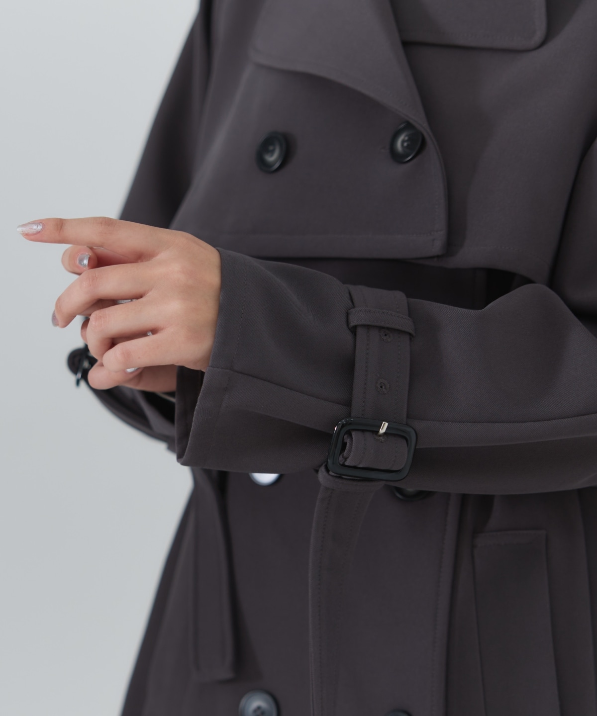 3WAYサイドプリーツトレンチコート