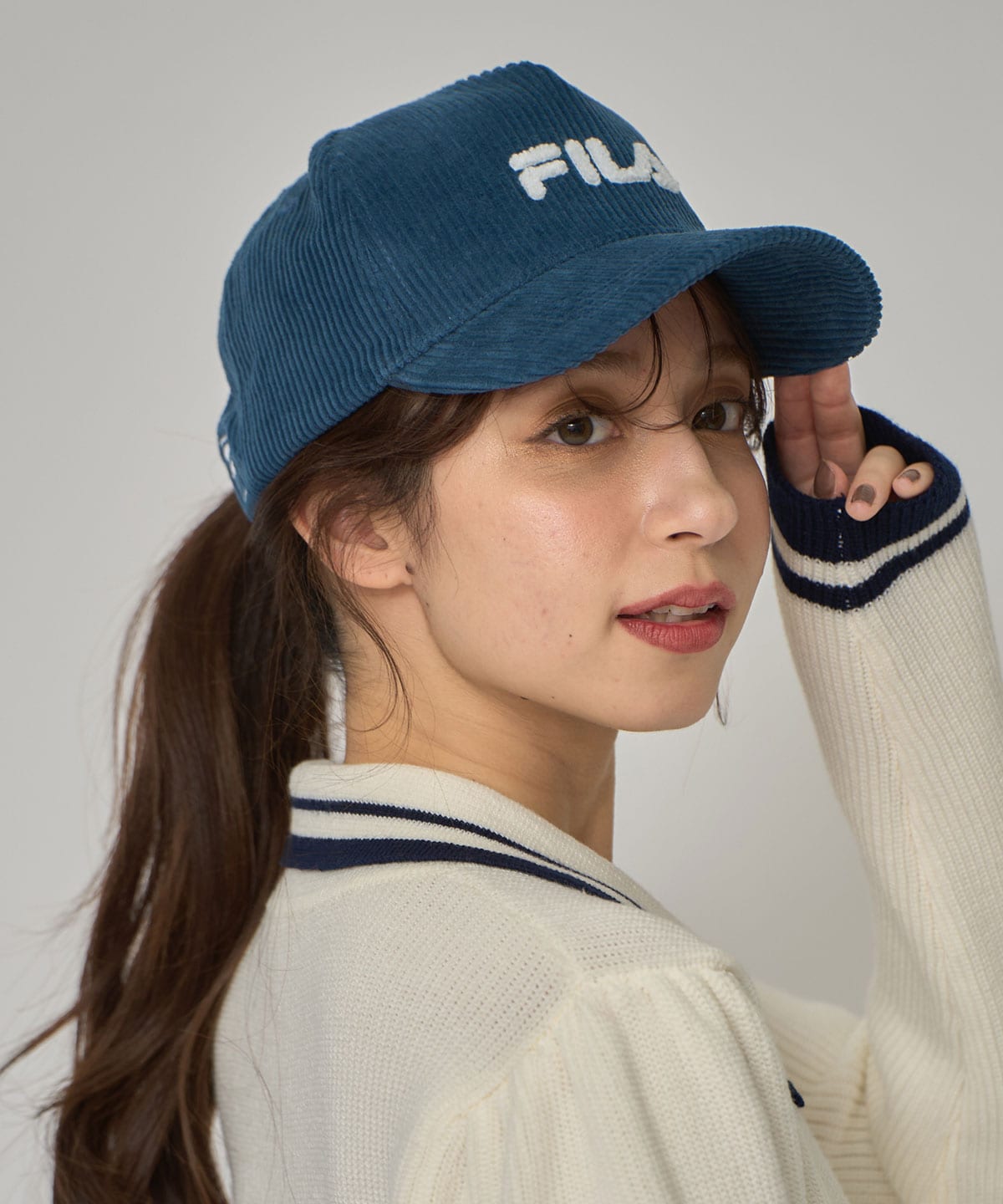 ［FILA×REDYAZEL］FILAロゴキャップ