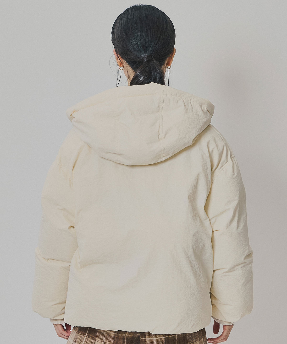 フラップポケットファイバーダウンジャケット