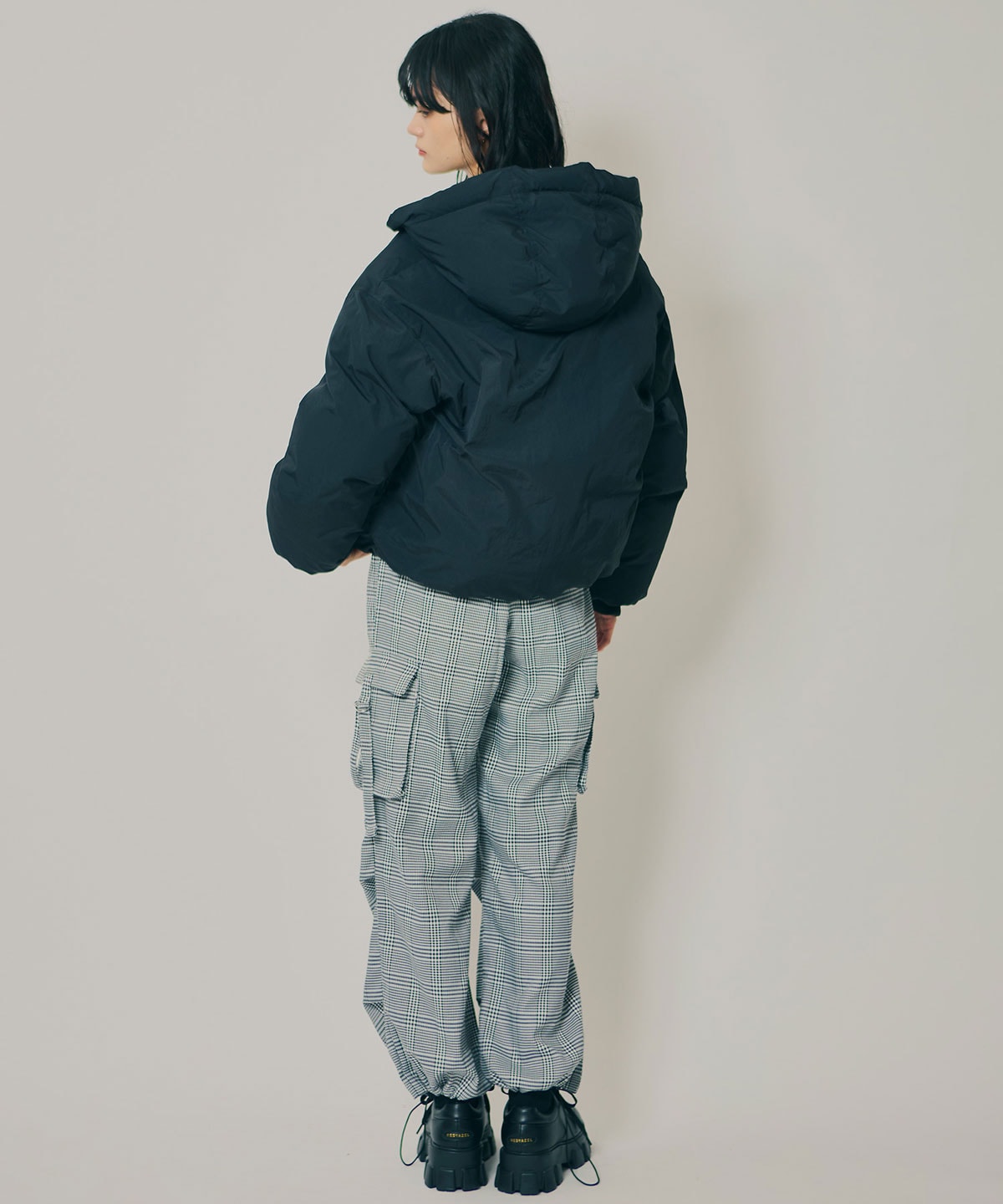 フラップポケットファイバーダウンジャケット