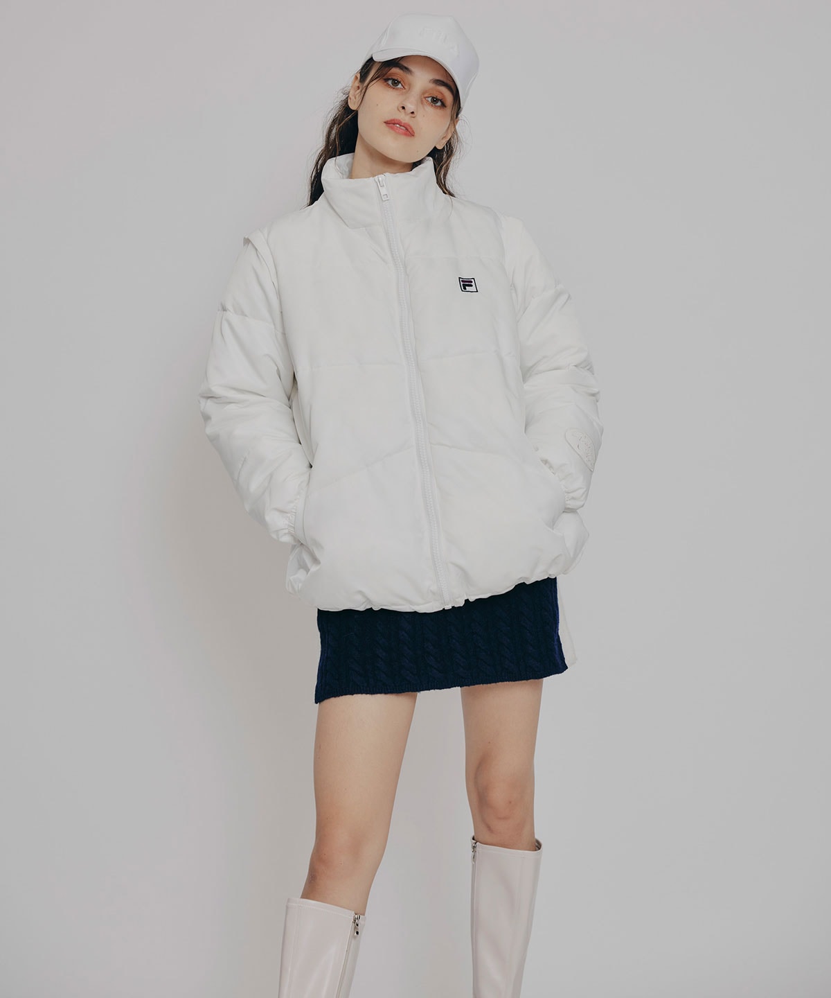 ［FILA×REDYAZEL］2WAYフェイクダウンジャケット