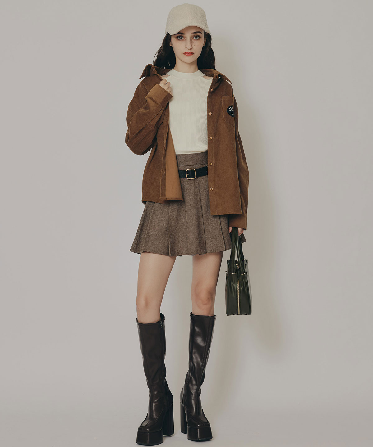 ロゴワッペンオーバーシャツ