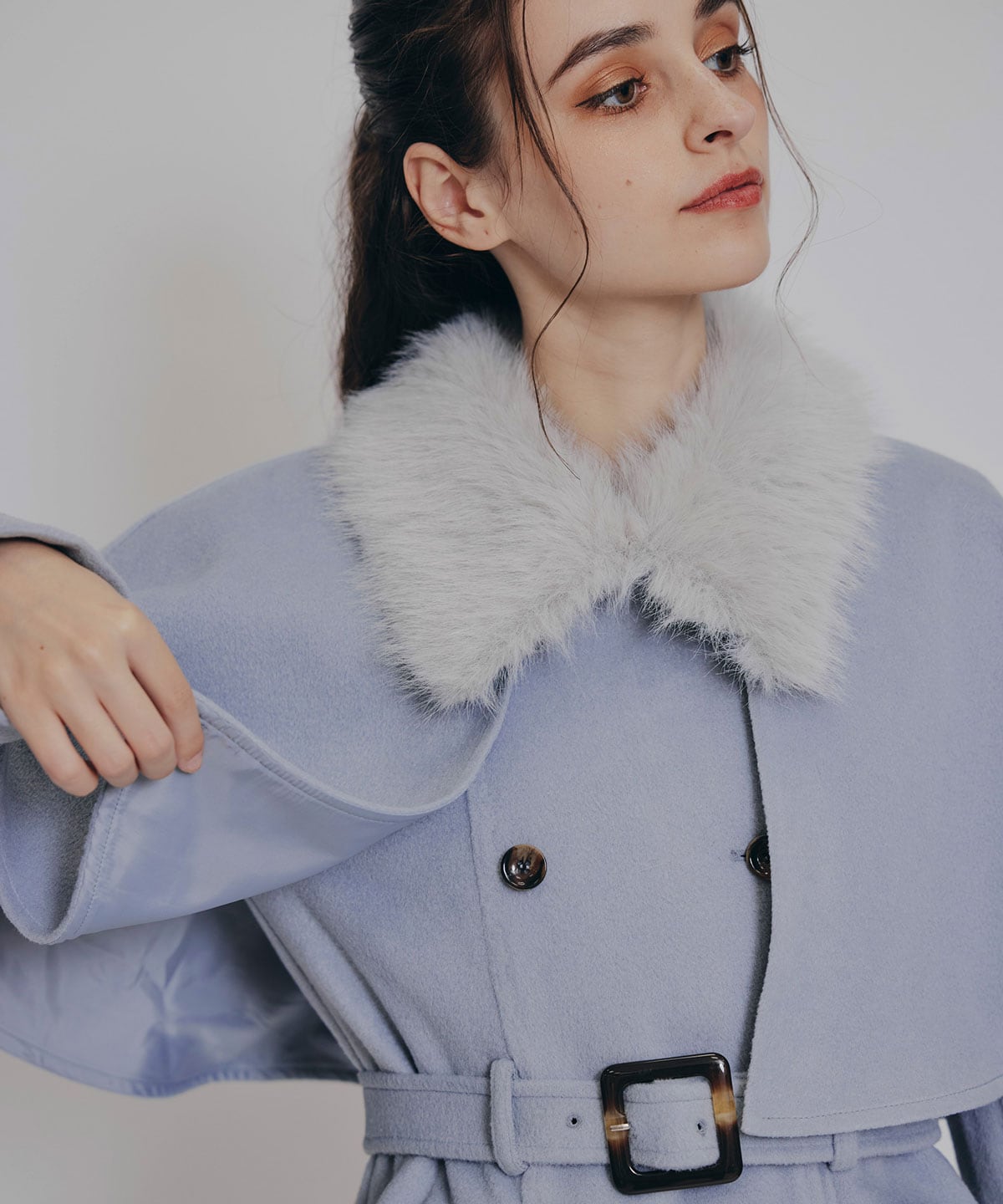 マルチWAYケープファーショートコート