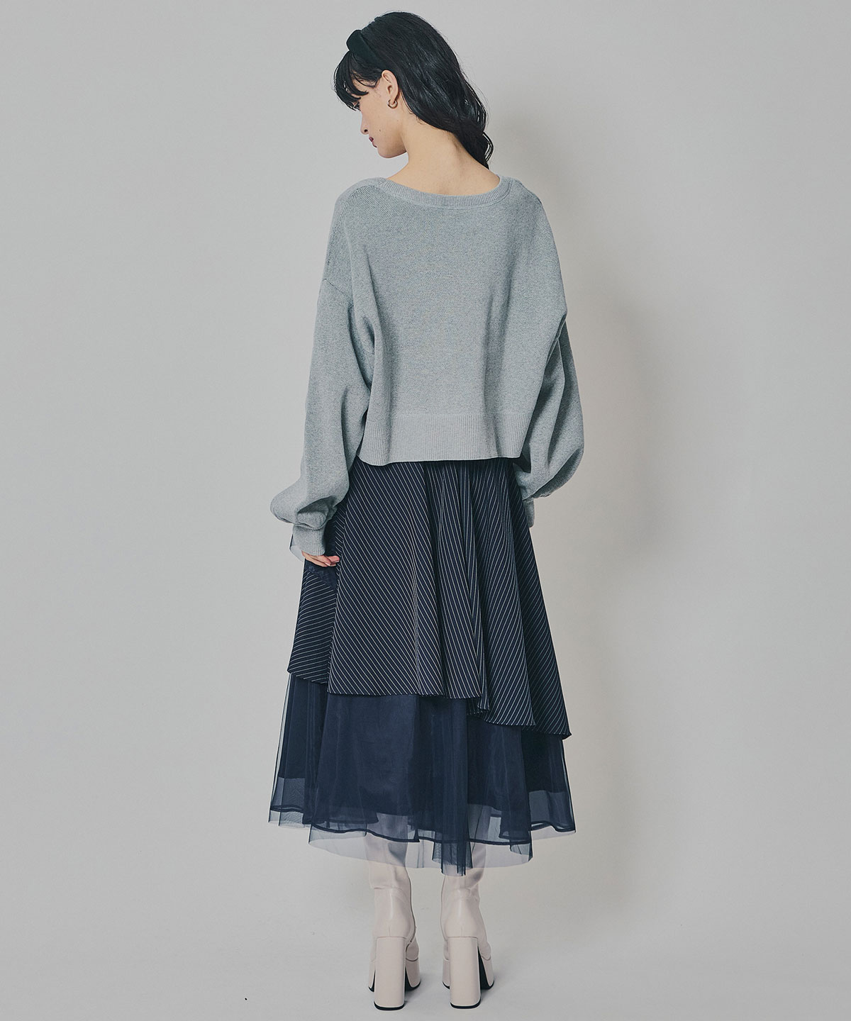 スウェットライクジャガードニット