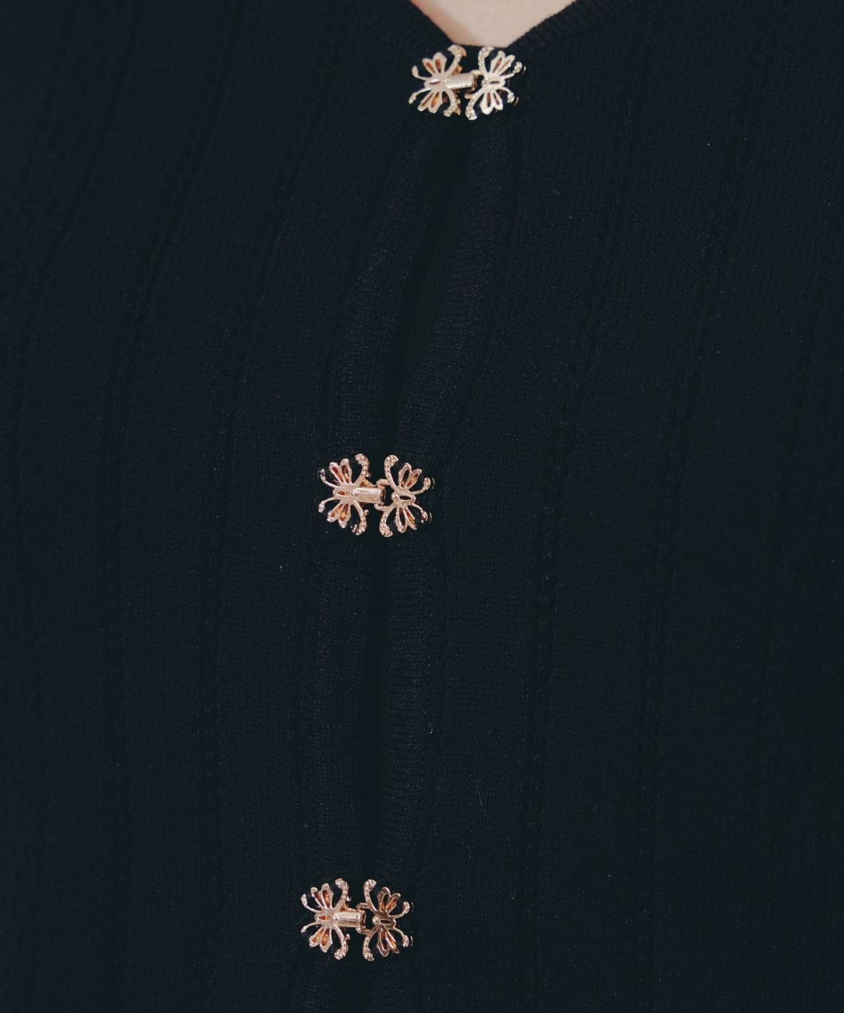 バタフライホックニットカーディガン