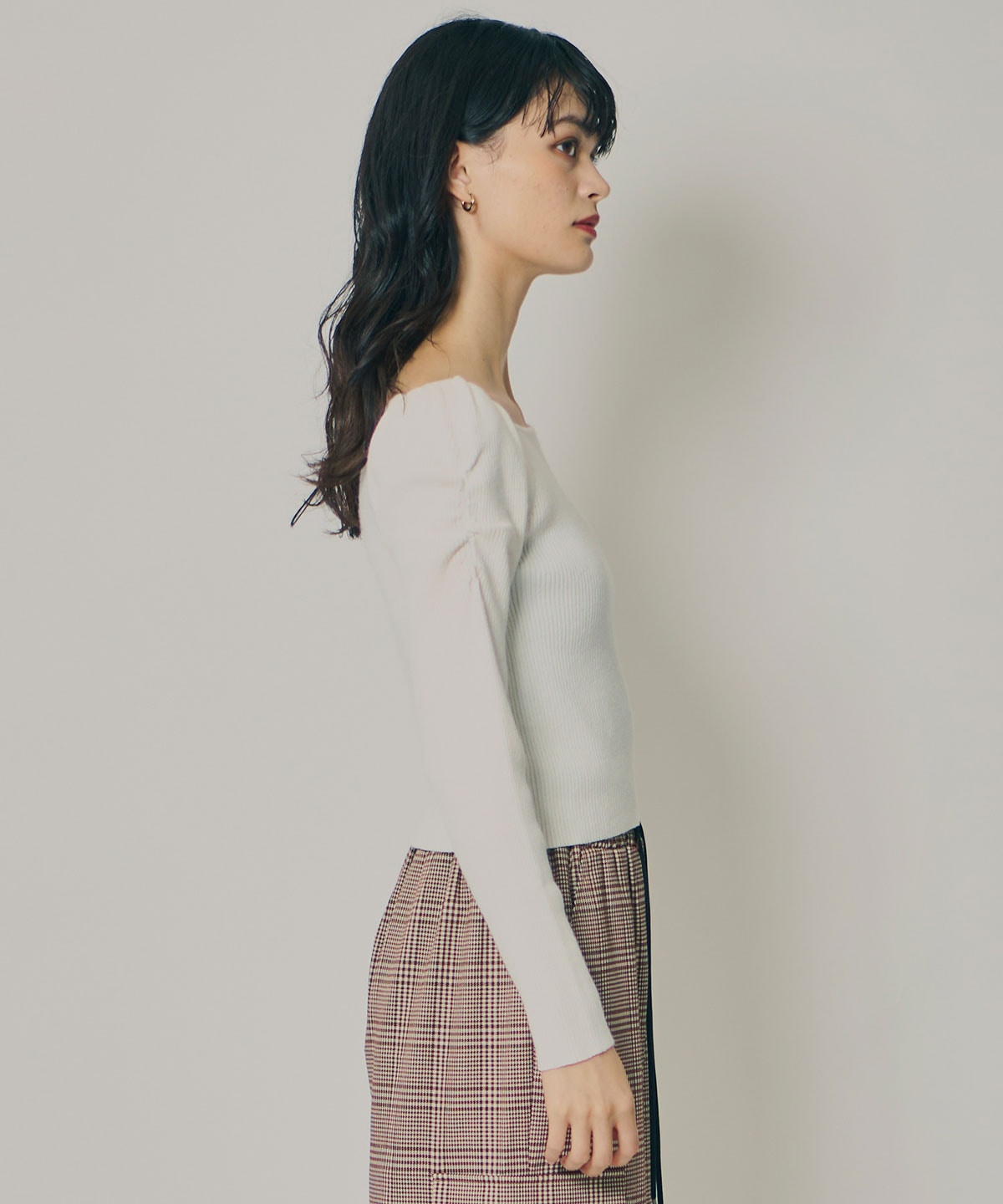 4wayリブニットトップス