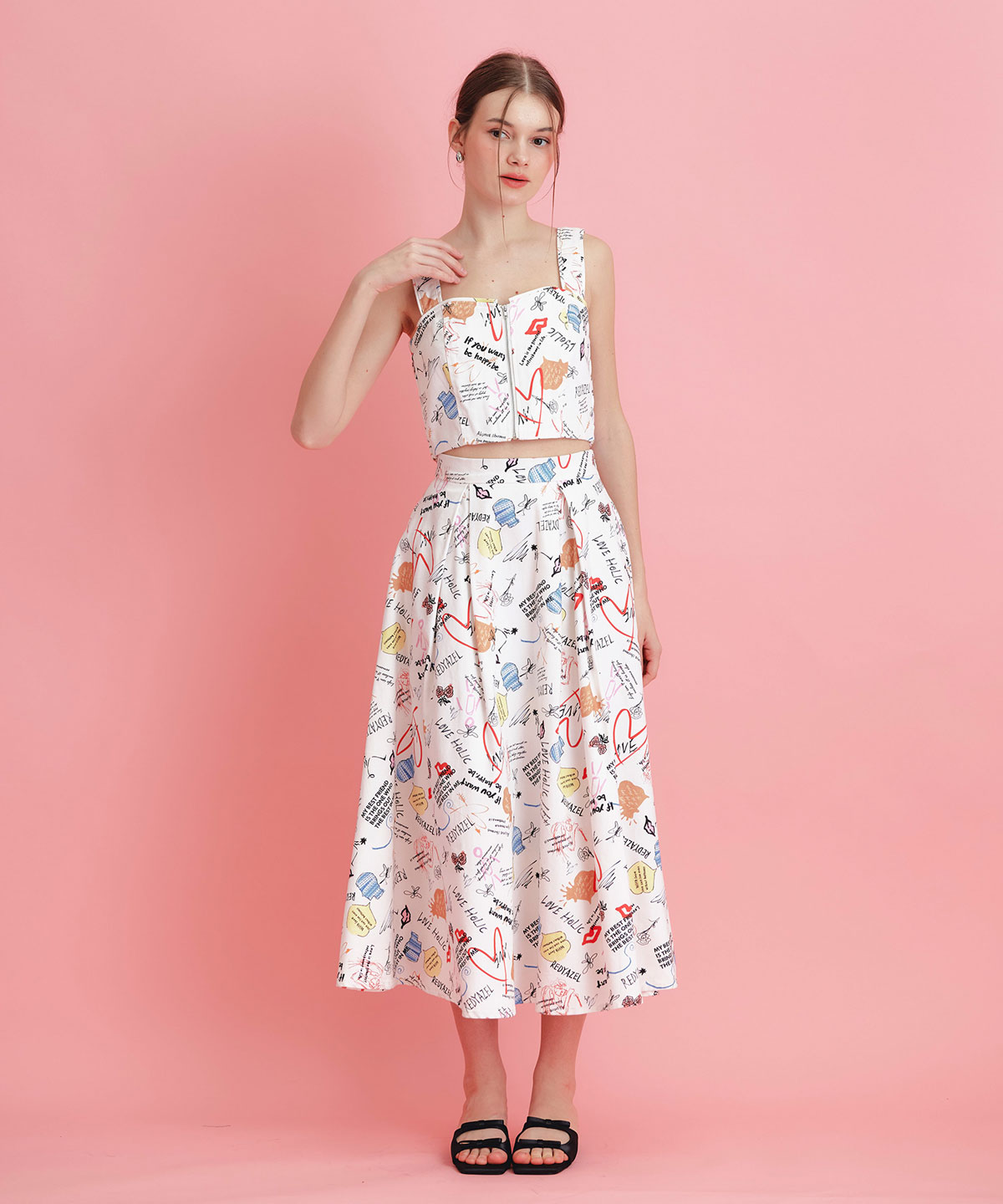 【LoveArt Series】LoveArt ロングフレアスカート