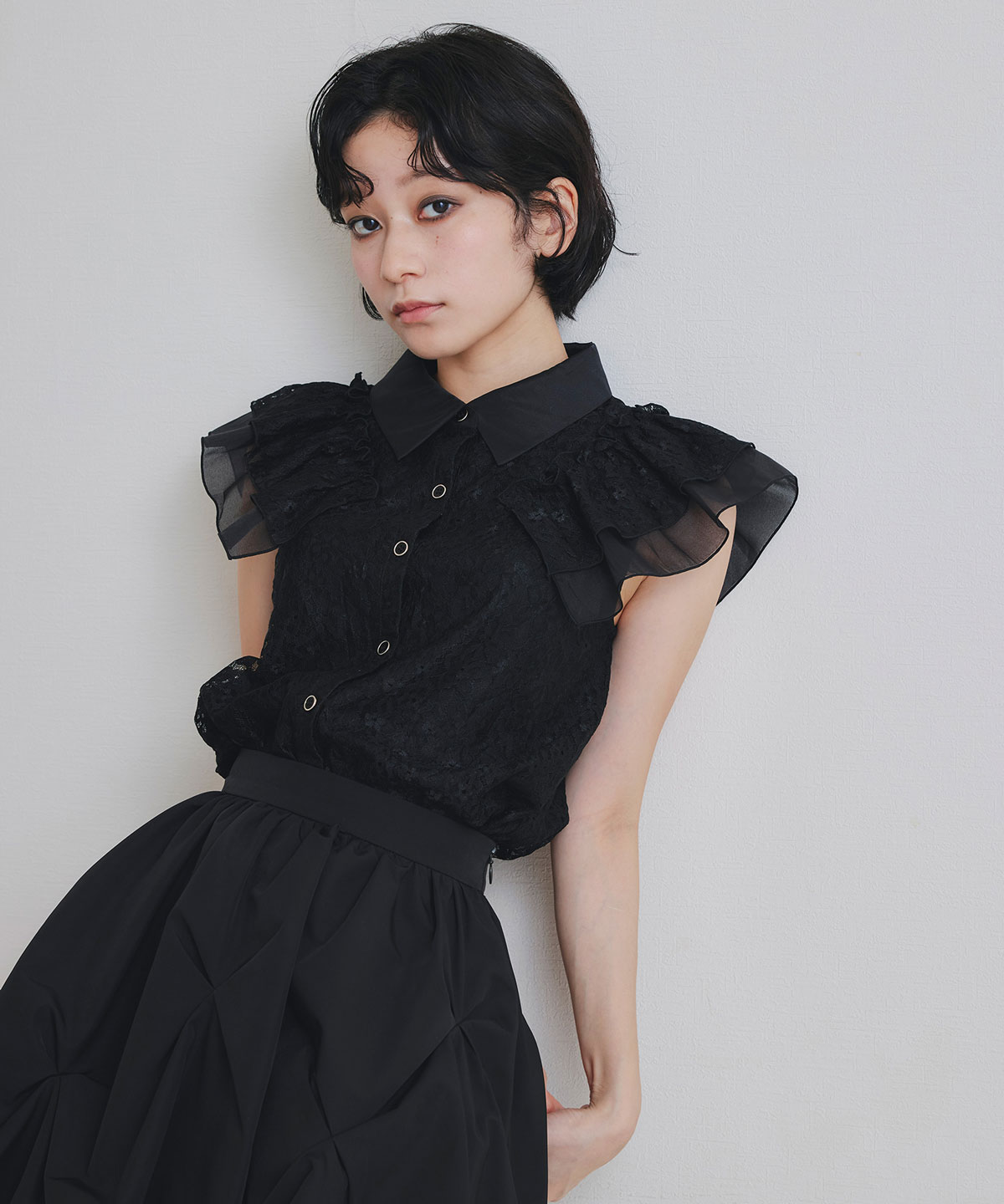 タックバルーンミニスカート