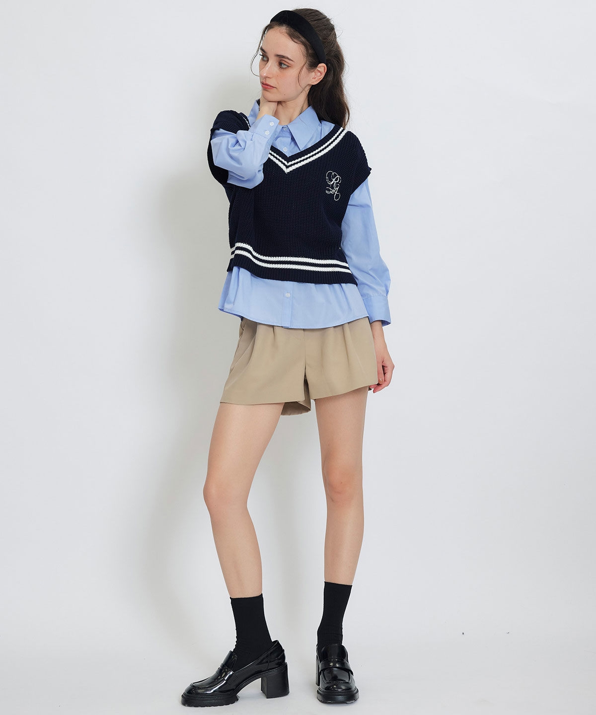 【セットアップ可能】ベーシックタックショートパンツ