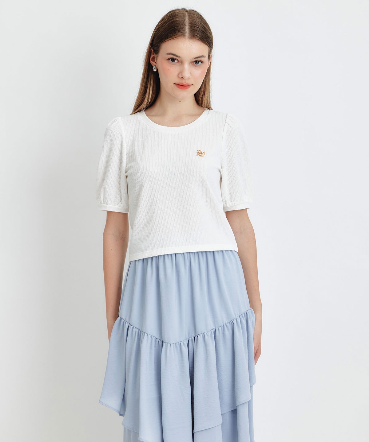 ジャガードカットロゴプルオーバー