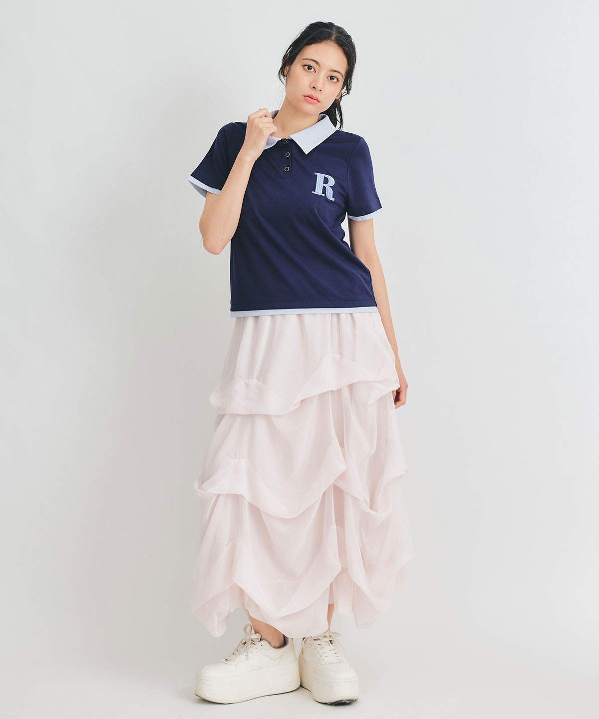 RポロレイヤードTシャツ