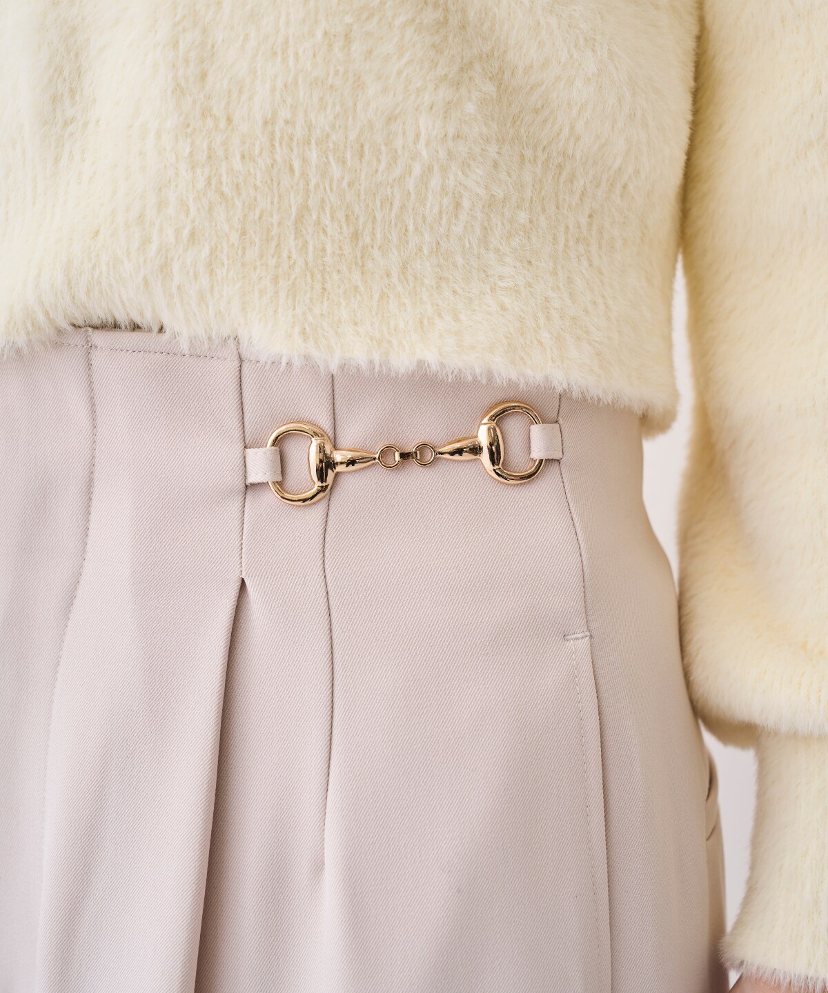 【12/5(Fri)発売開始】ビット付きハイウエストワイドパンツ