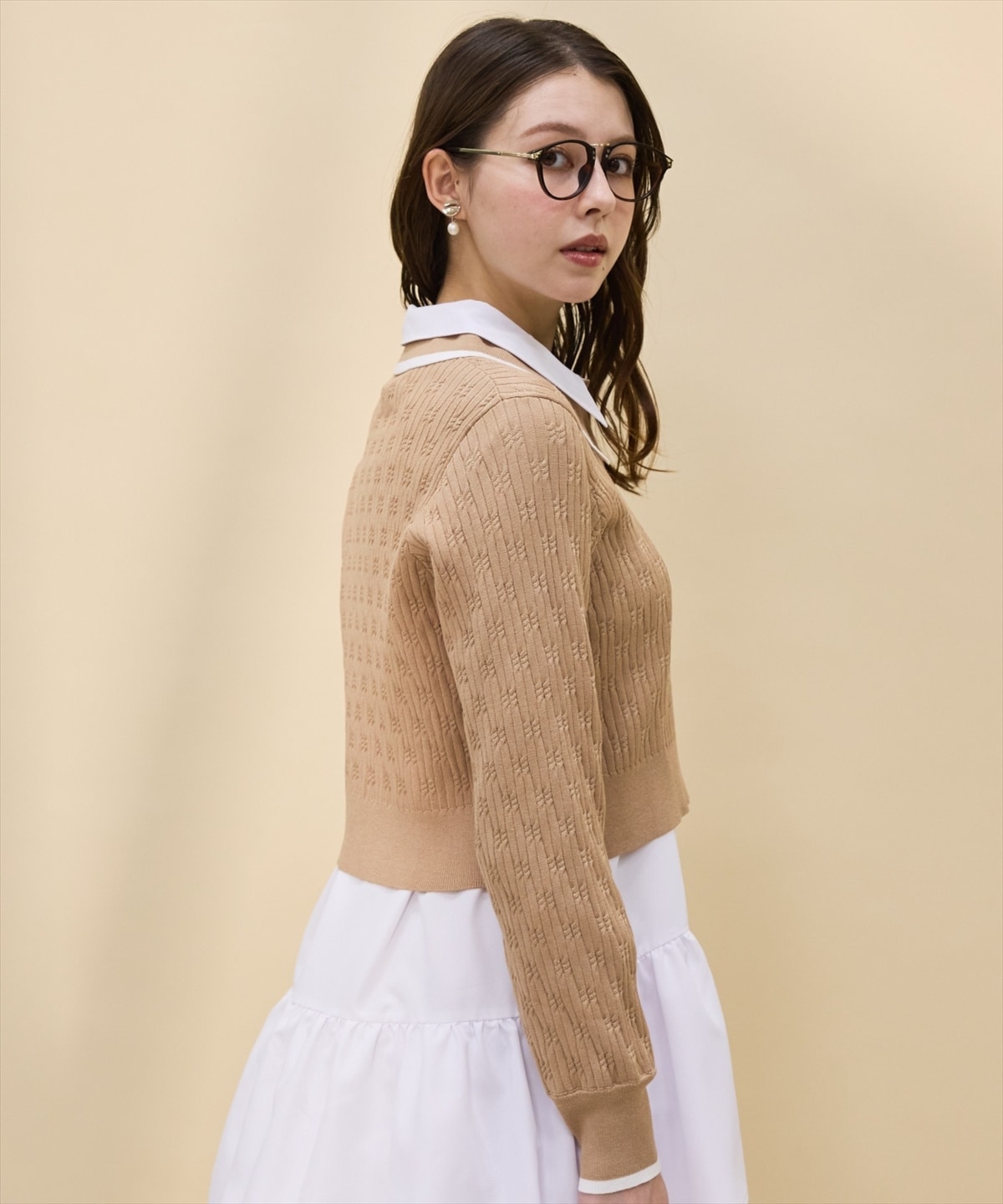 【再入荷】ティアードシャツワンピース